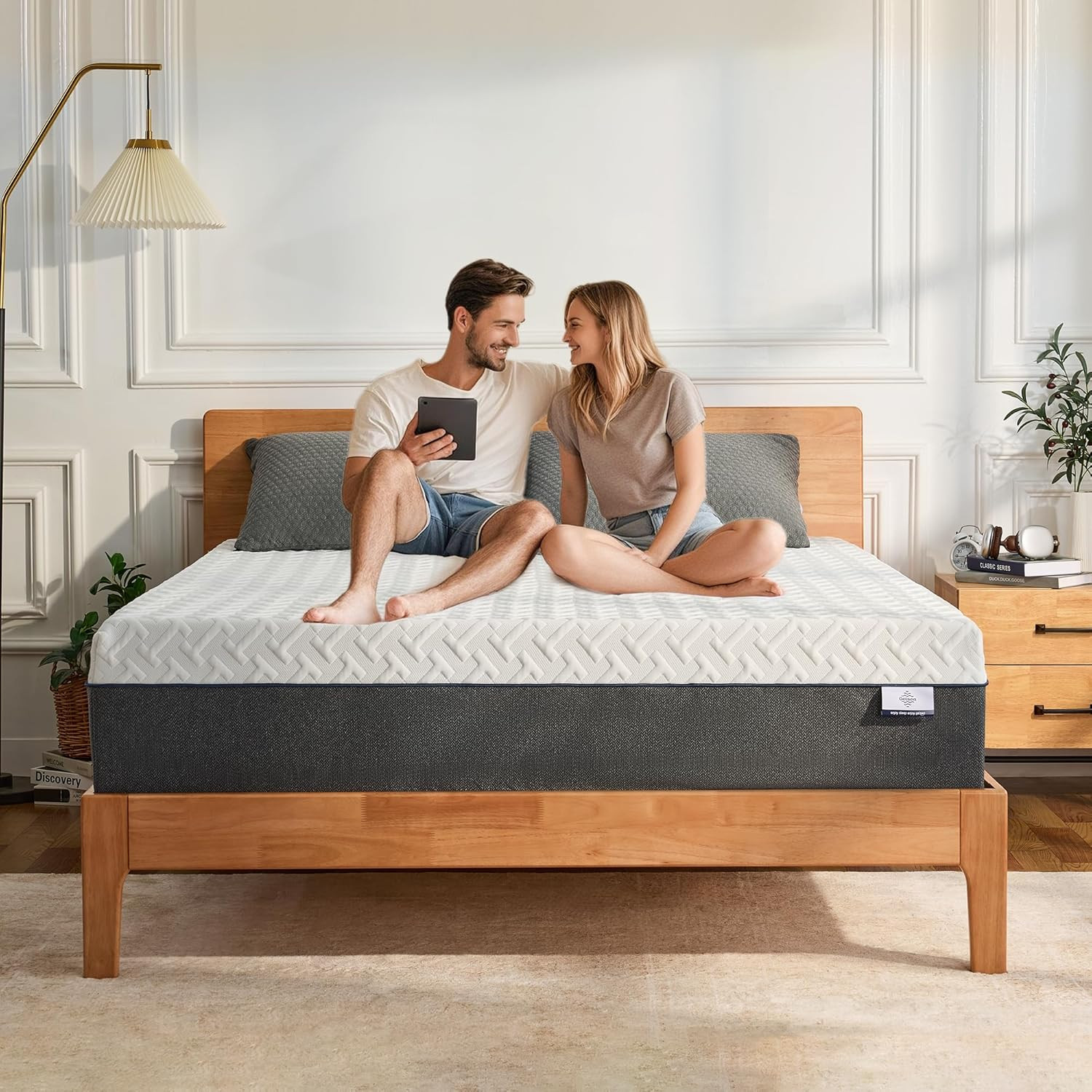12″ King Green Tea Memory Foam Mattress – Cool Sleep & Pressure Relief