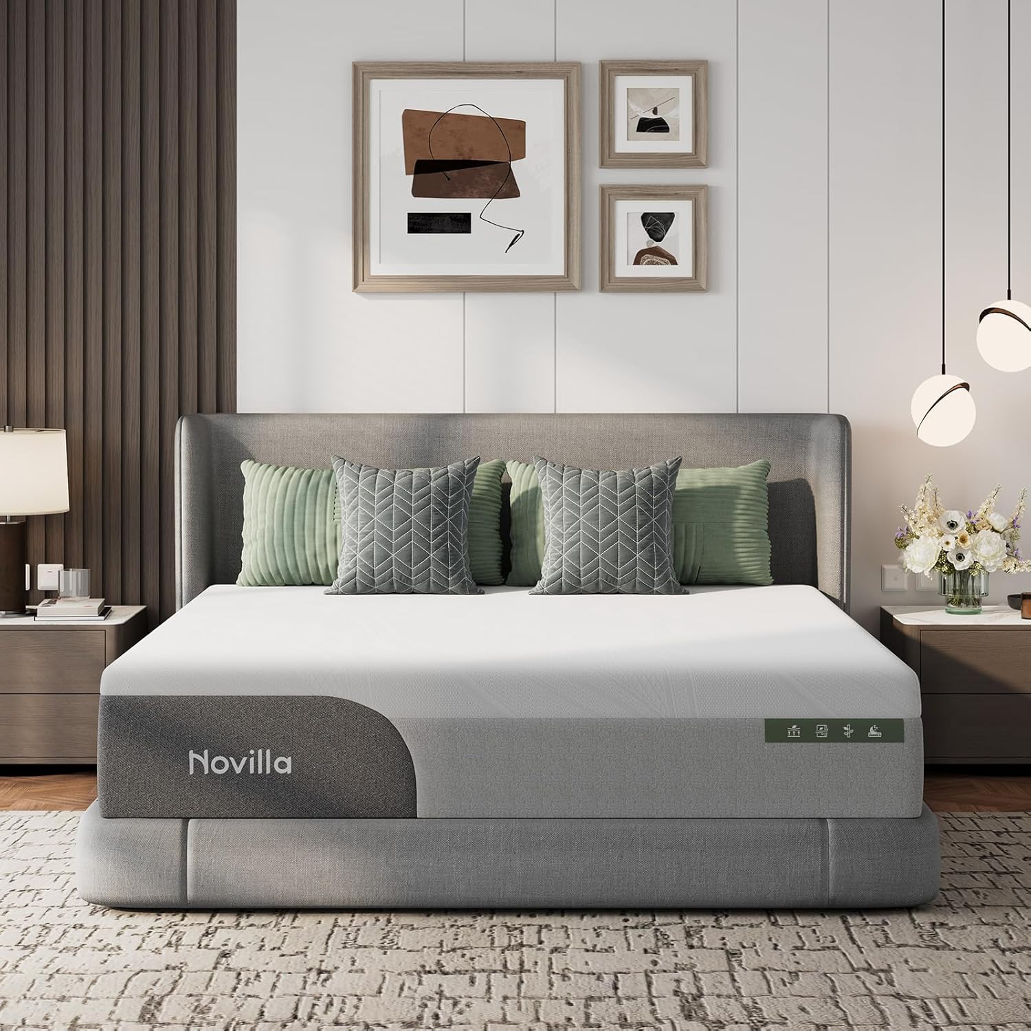 14 Inch King Size Mattress, Gel-Infused Bliss Cooling King Memory Foam Mattress