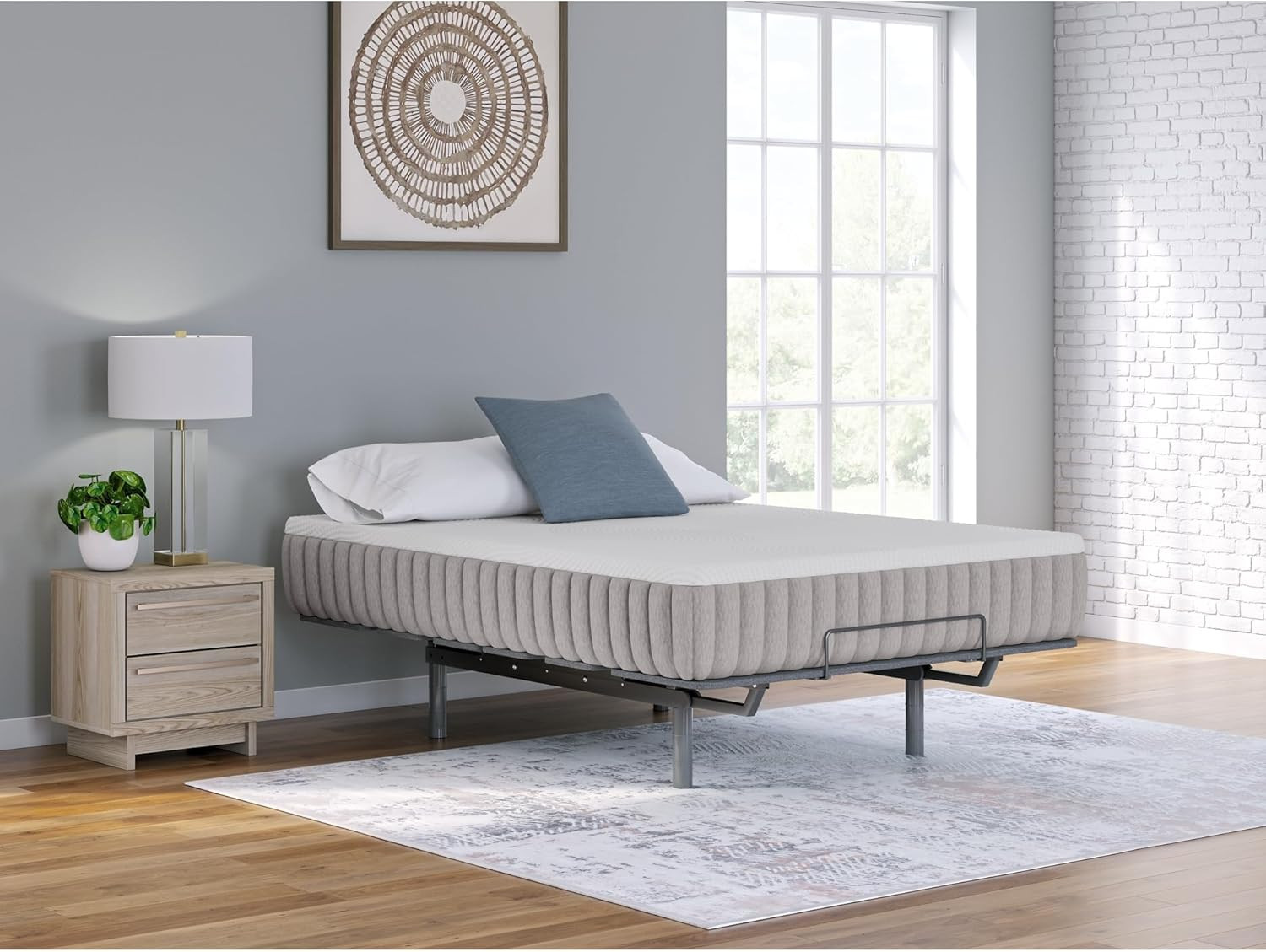 Terra Sleep 12″ King Antimicrobial Latex Hybrid Mattress – Pressure Relief & Coo