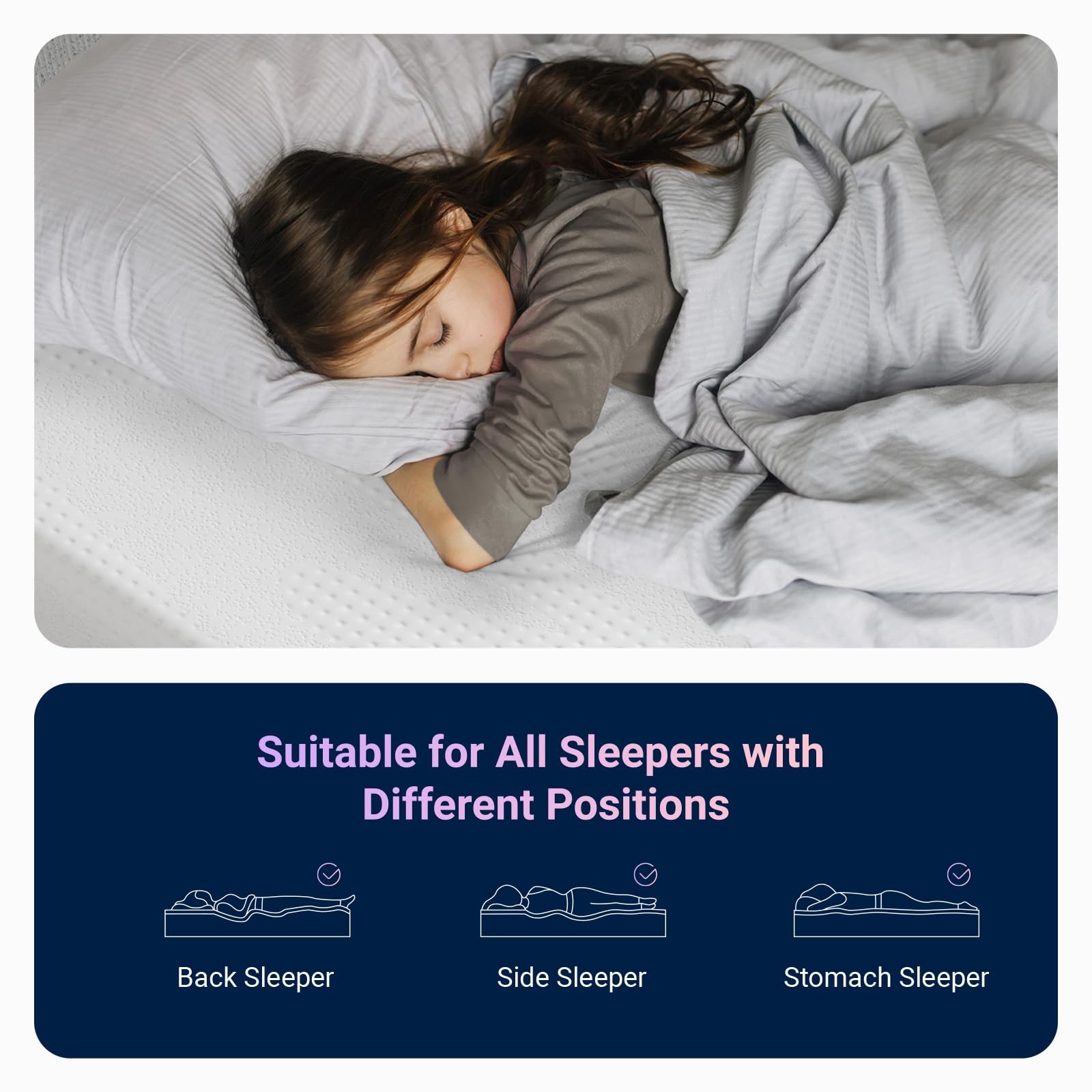 Avenco Twin Mattress, 5 Inch Twin Size Mattress for Kids, Gel Memory Foam Mattre