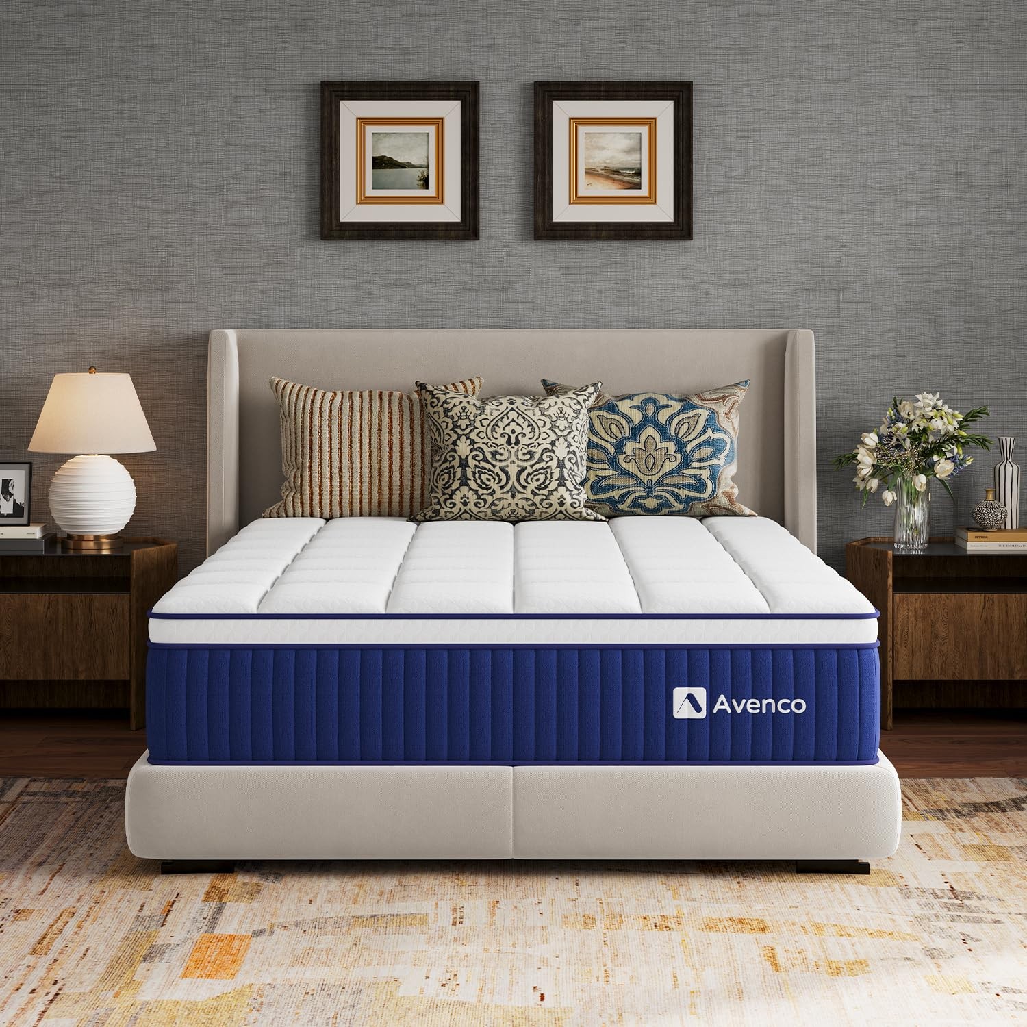 Queen Mattress 10 Inch, Queen Hybrid Mattress with Gel Memory Foam and Smarts…
