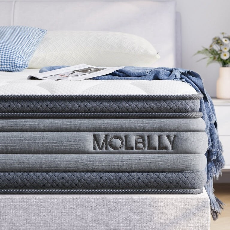 10” Hybrid Gel Memory Foam Twin Mattress by Molblly: Ultimate Comfort