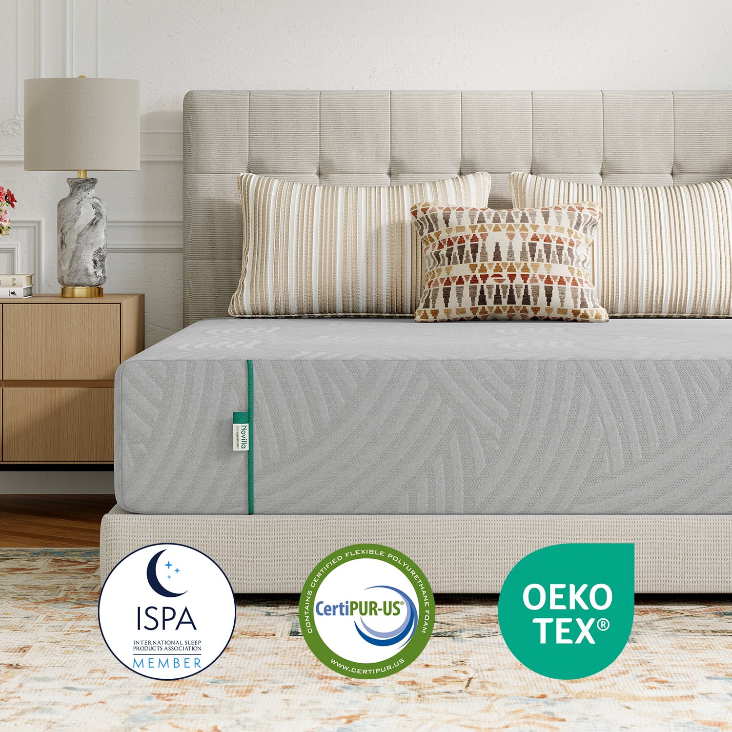 Atease 8″ Twin Size Medium Adult Memory Foam Mattress