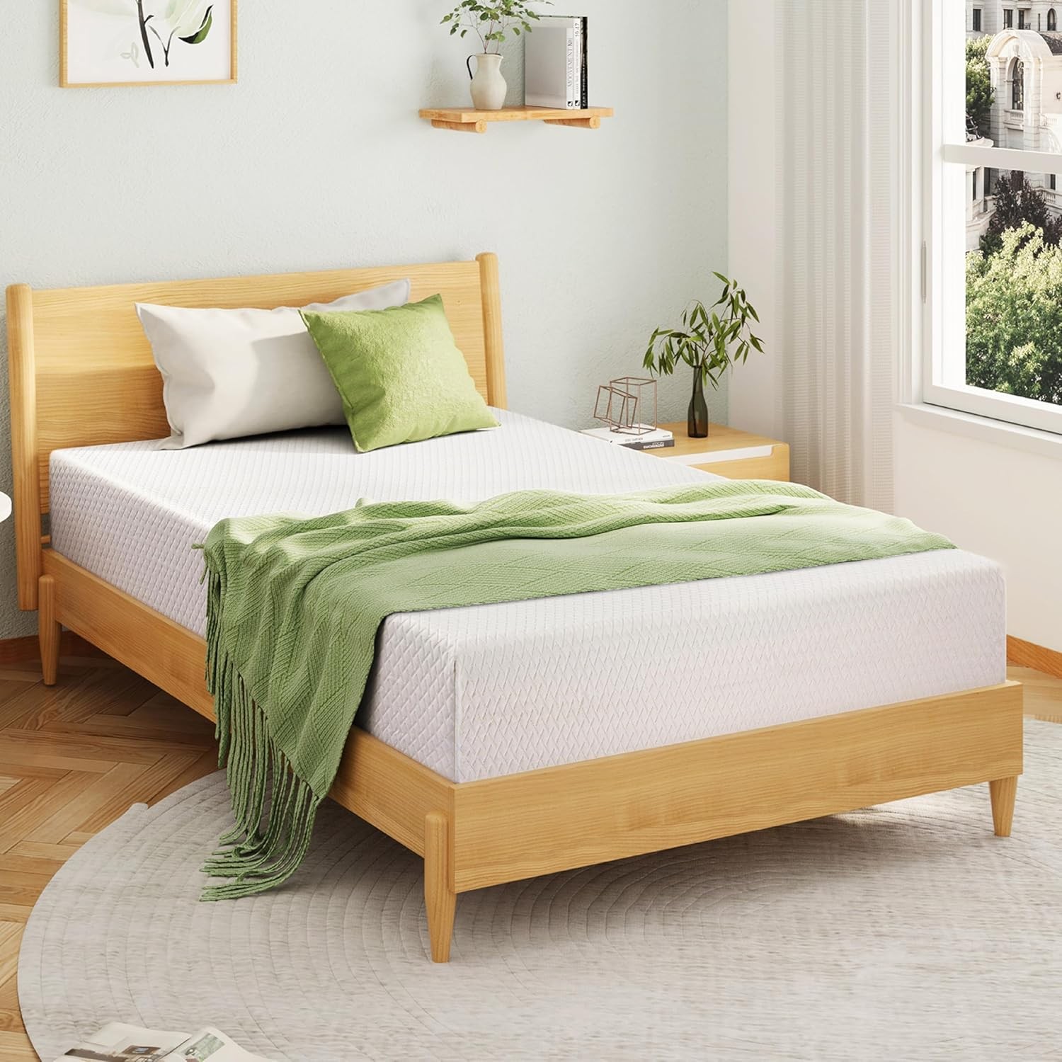 EGOHOME Full Size Memory Foam Mattress, 8 Inch Bed Mattress in A Box with