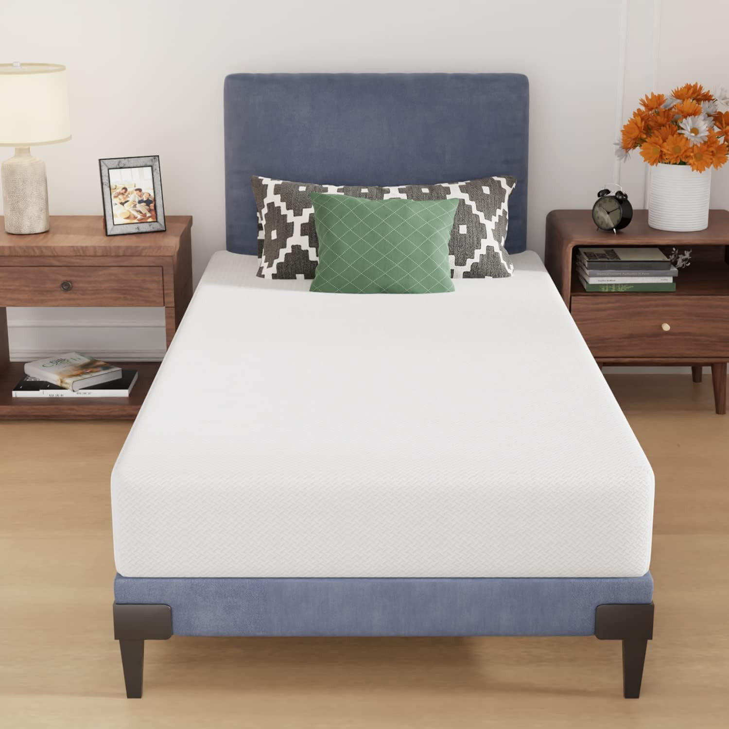 | 8 Inch Twin Mattress | Medium Firm Base Foam Mattress | Removable Washable Zip
