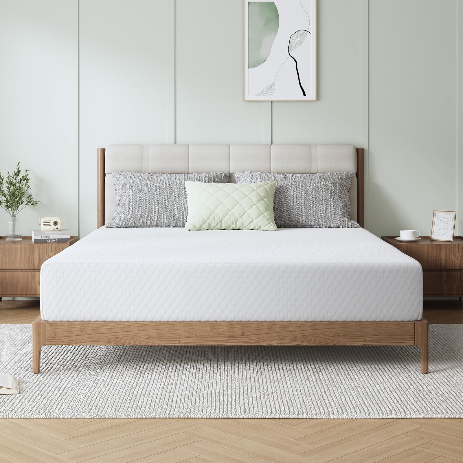 10 Inch King Mattress, Memory Foam Mattress King with Breathable Comfort Laye…