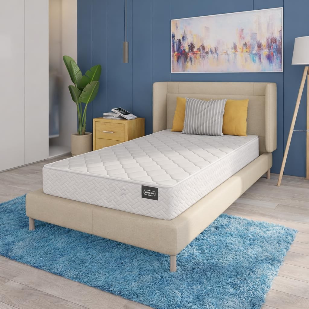 Twin Size Mattress – 6 Inch Cool Comfort Foam & Spring Hybrid Mattress with Brea