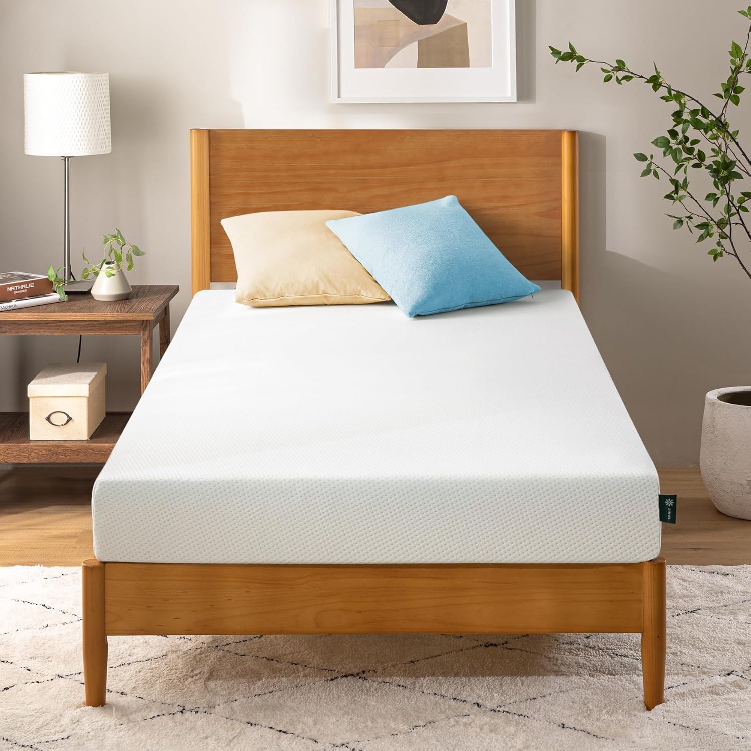 5 Inch Twin Green Tea Memory Foam Mattress [New Version] Fiberglass Free Medium