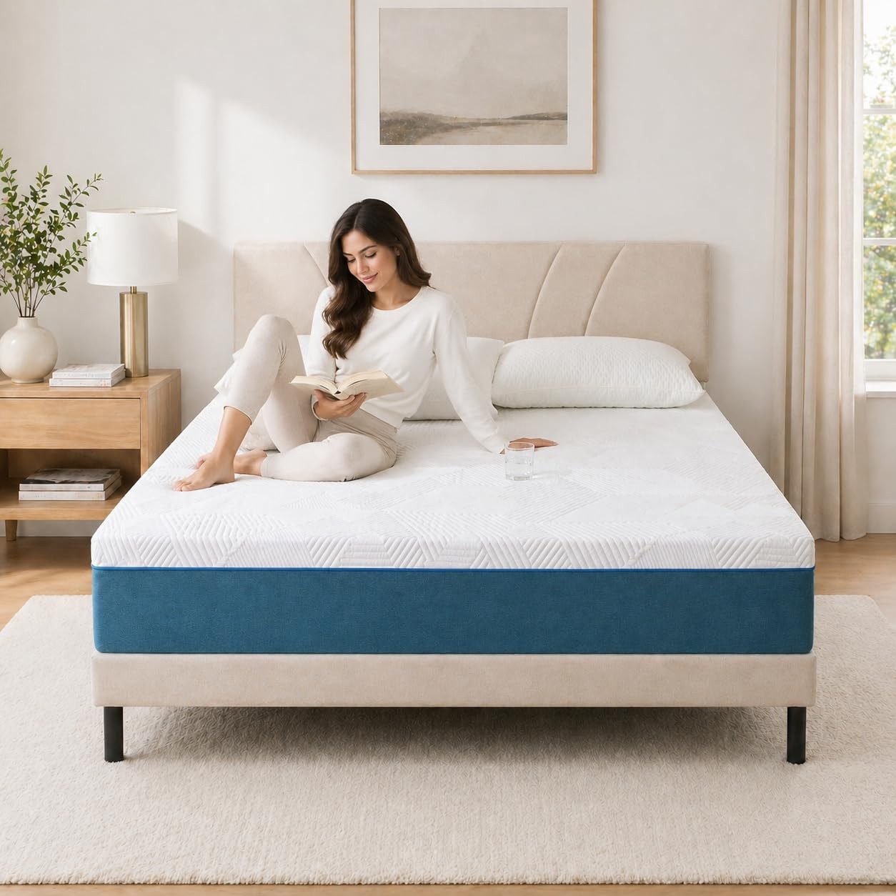 Slomix Full Size Mattress 12 Inch, Gel Memory Foam Mattress with Medium Firm …
