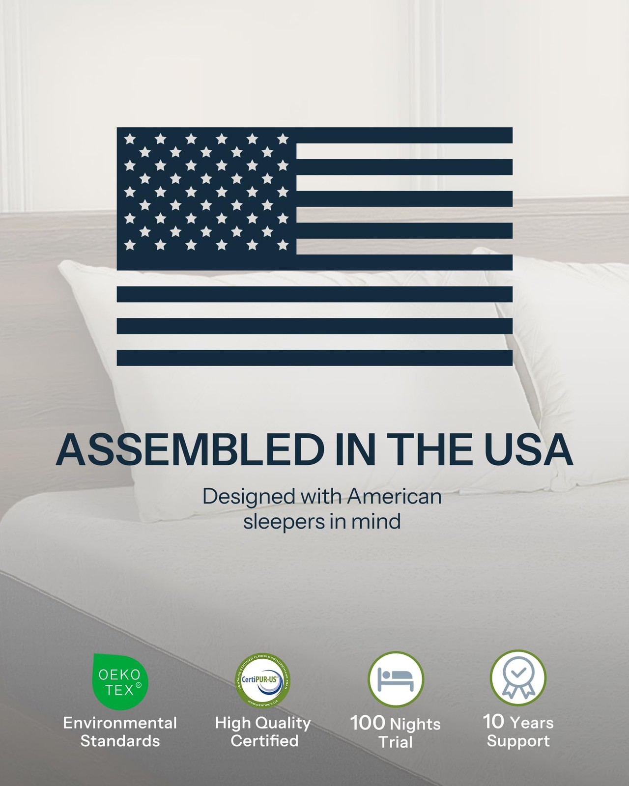 Twin Size Mattresses 12 inch, Made in USA Hybrid Mattress in a Box with Indiv…