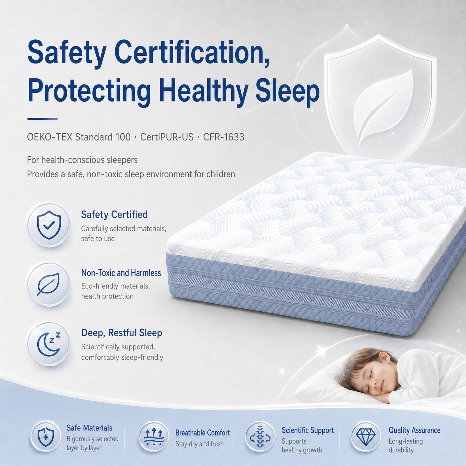 10 Inch Queen Size Mattress for Back Pain Relief, CertiPUR US Certified Foams