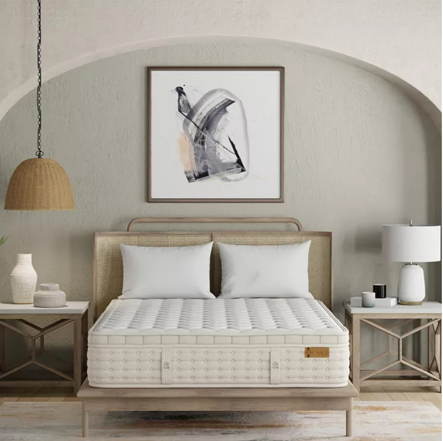 2025 King Koil Natural Alcott Ultra Firm 12.5″ HyBrid Mattress-Queen MSRP:$7,299