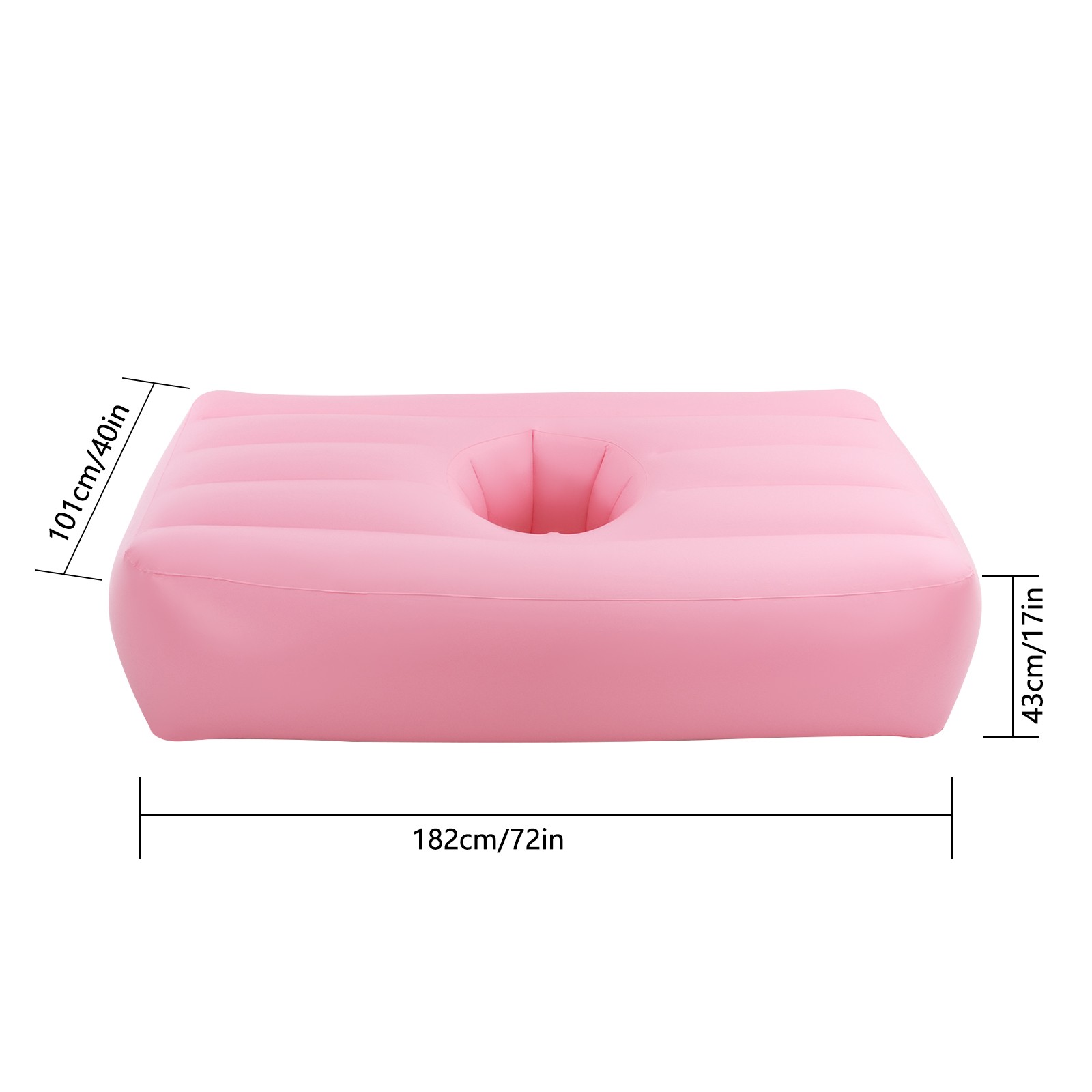 Foldable Inflatable Mattress w/ Reusable Electric Air Pump Post Surgery Recovery