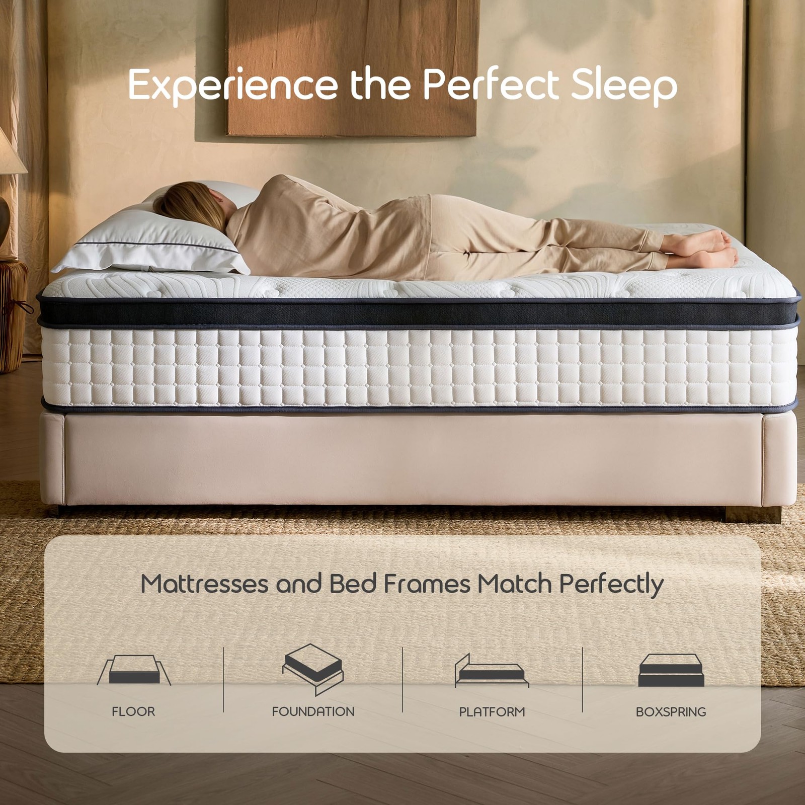 12 Inch Twin XL Mattress Hybrid, CertiPUR-US Gel Memory Foam with Pocket Spri…
