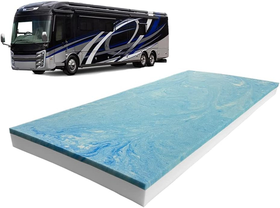 5” X 24” X 72” Truck, Camper, RV Travel Visco Gel Memory Foam Bunk Mattress Repl
