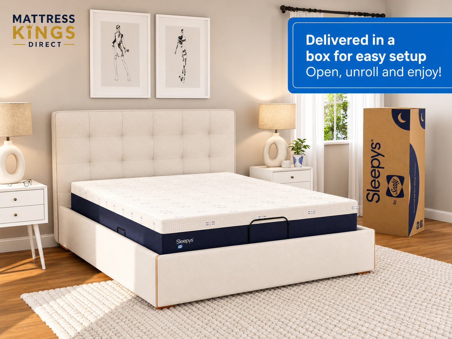 Sleepy’s by Sealy 10″ Medium Memory Foam Twin size Mattress Bed in a Box New