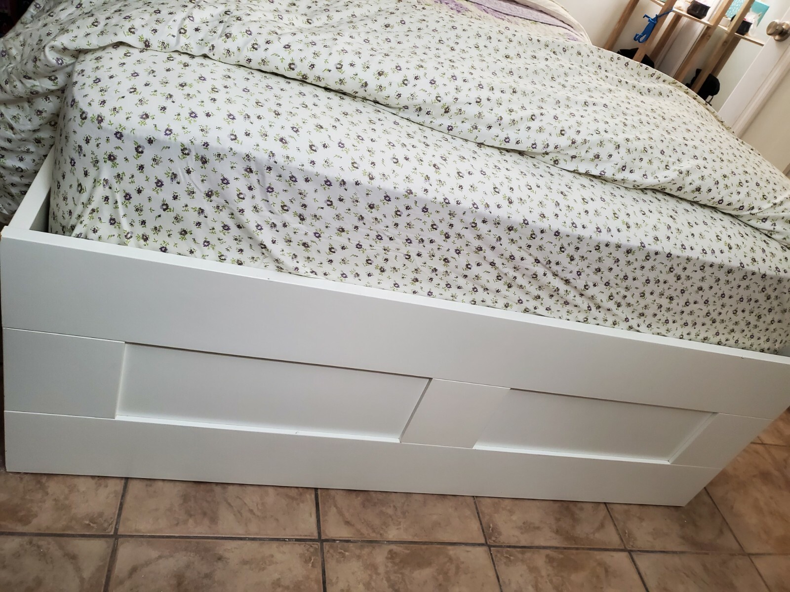 Loom & Leaf Full Ultra Premium Memory Foam Mattress & IKEA Bed Frame w/ storage