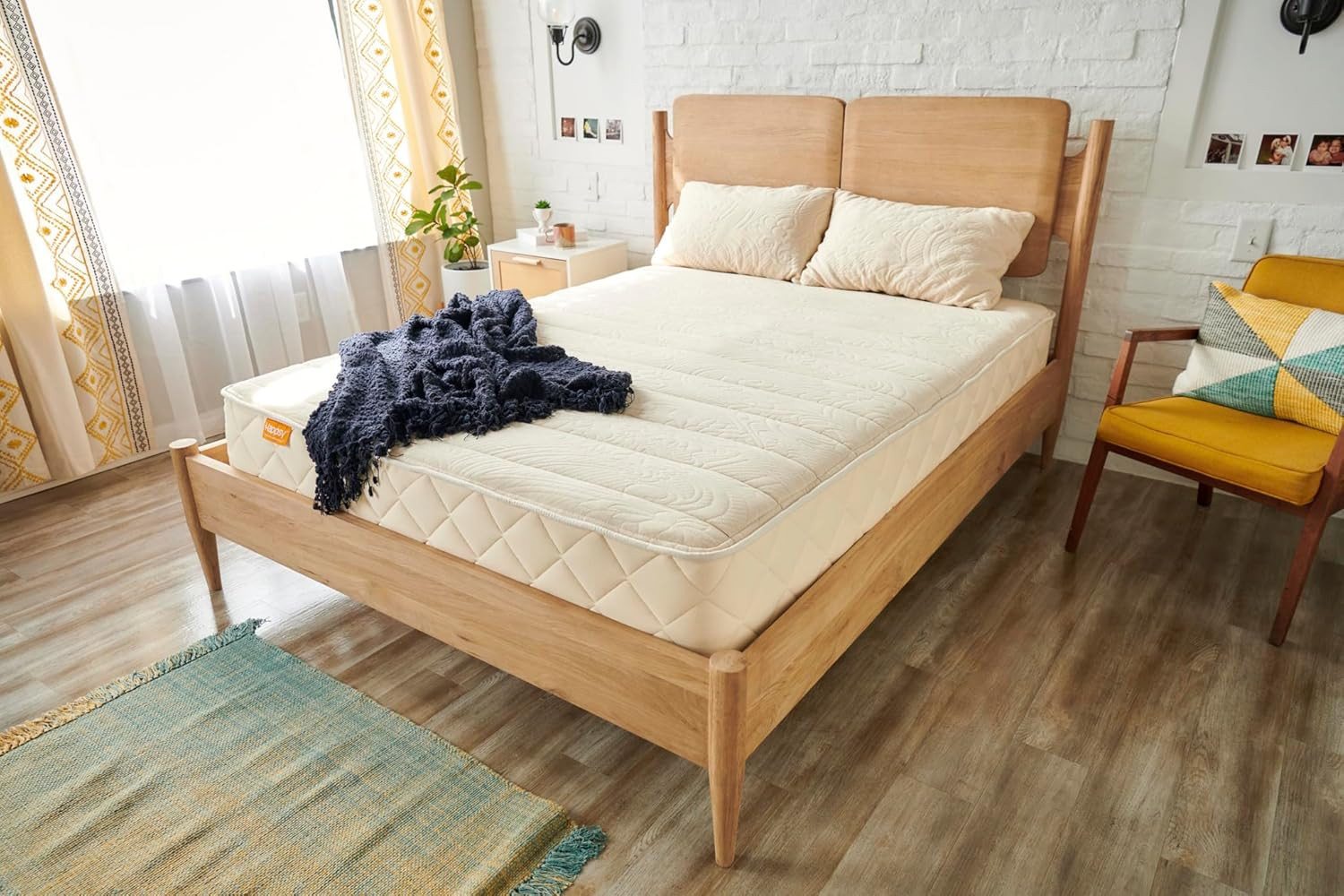 Organic 10″ Plush King Mattress with Cooling Latex & Encased Coils for Comfort