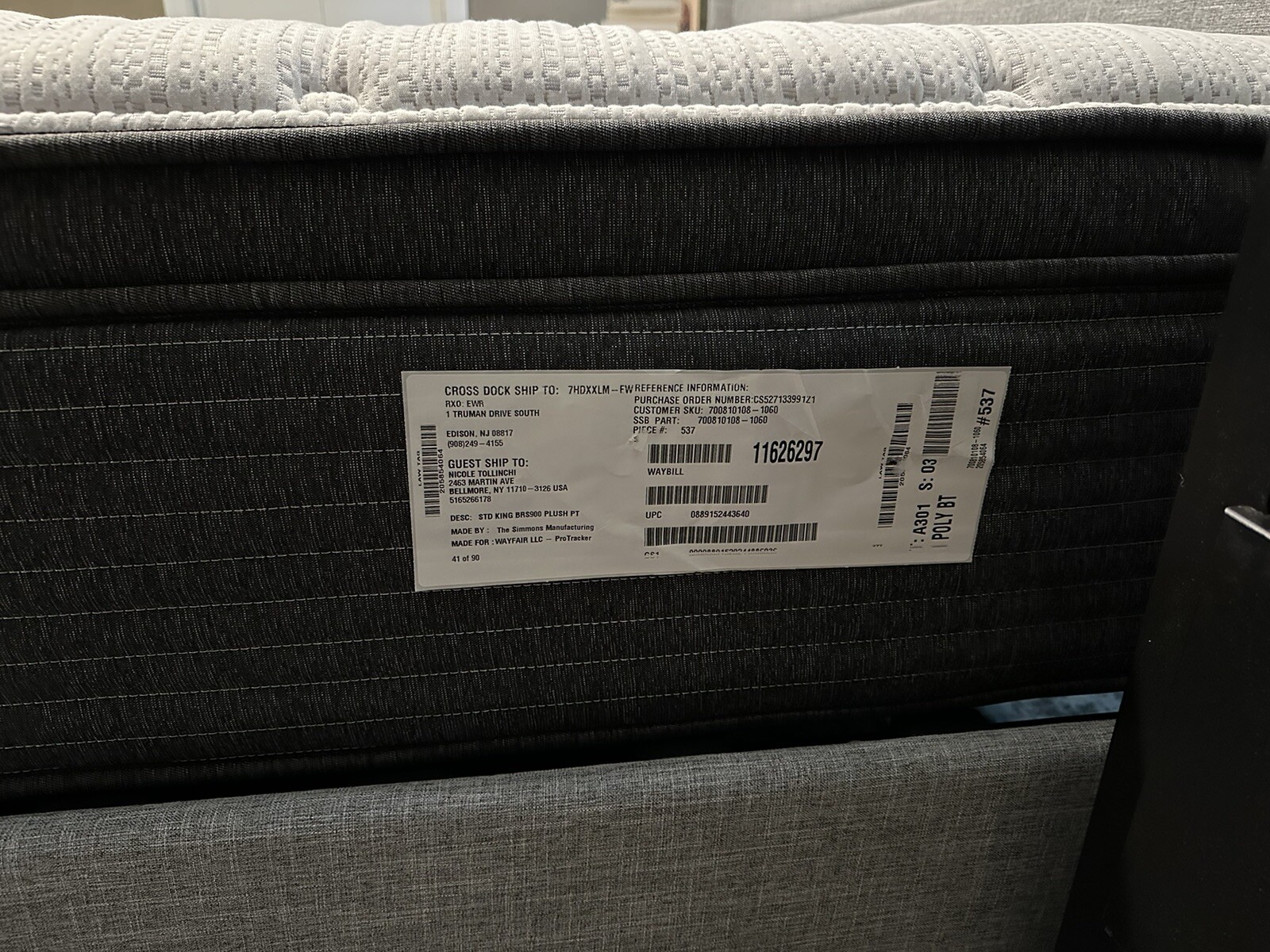 Simmons Beautyrest Silver BRS900 Plush King Mattress Set with Box Spring
