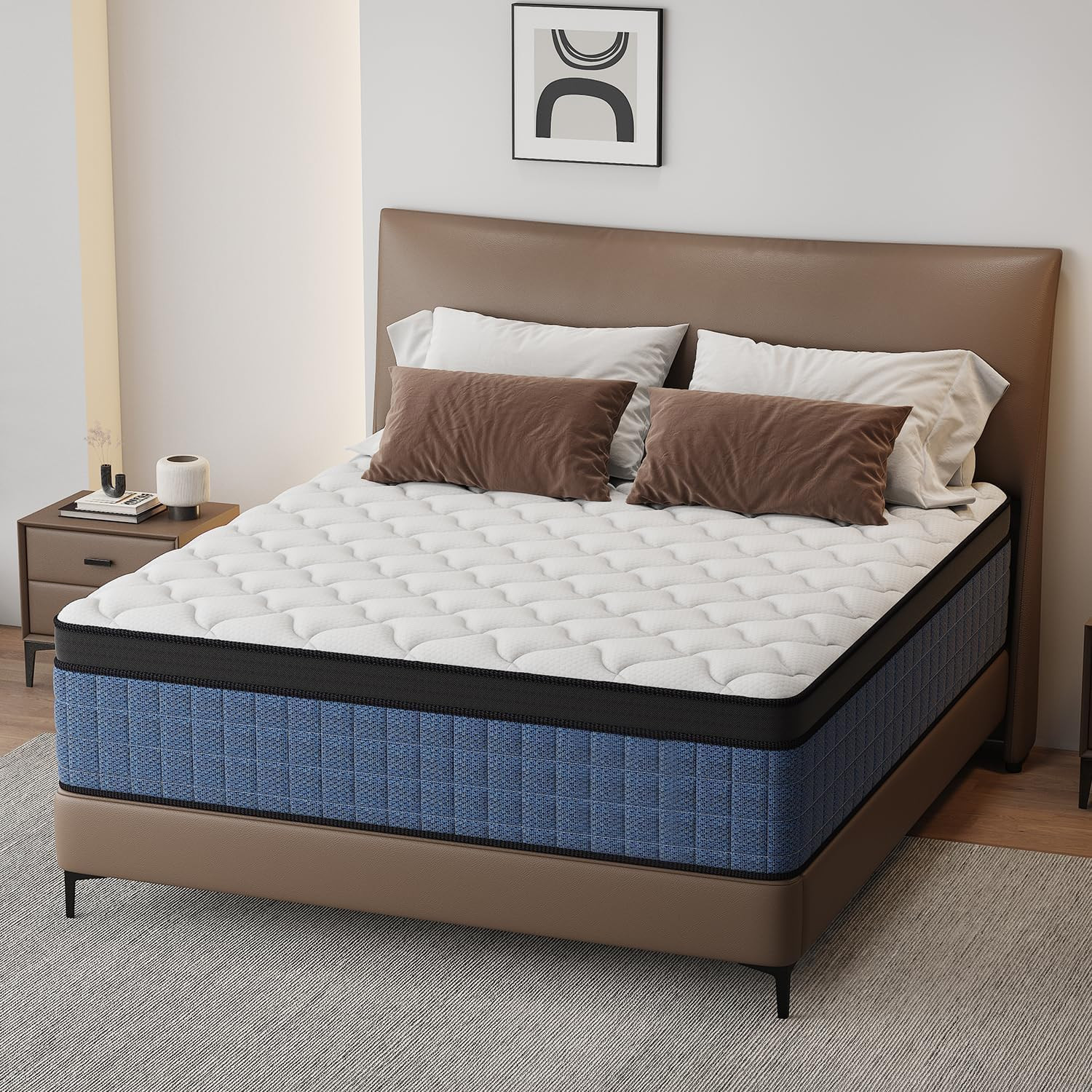 12″ Medium Firm Twin Gel Memory Foam Hybrid Mattress + 365-Night Trial