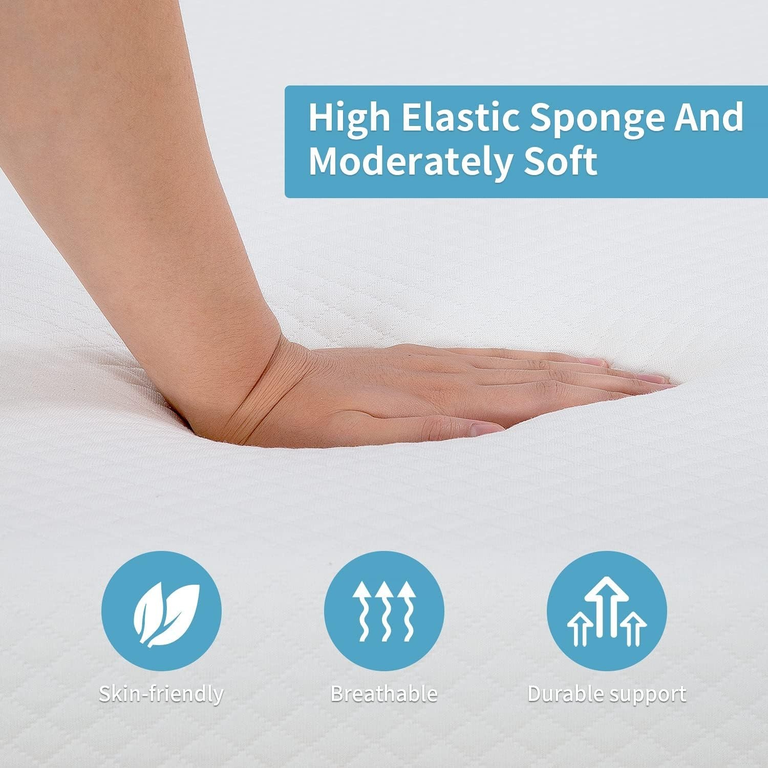 Medium Firm 8 Inch Queen Gel Memory Foam Bed Mattress for Cool Sleep & Comfort