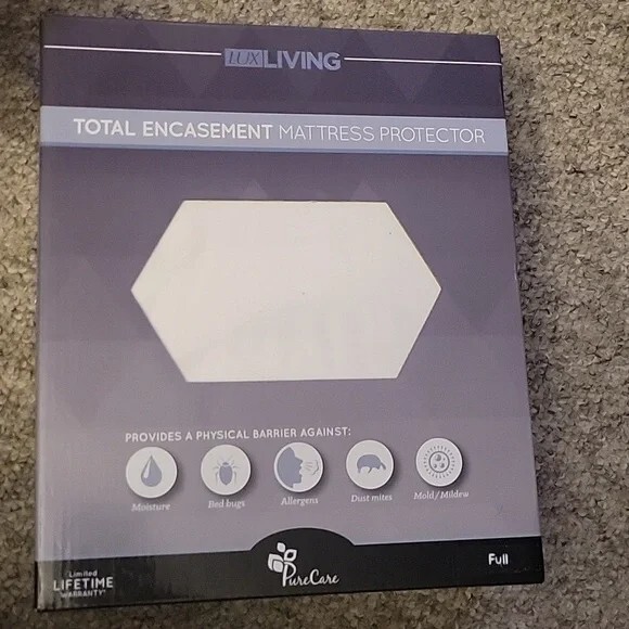 LuxLiving Total Encasement Mattress Protector Full/Double