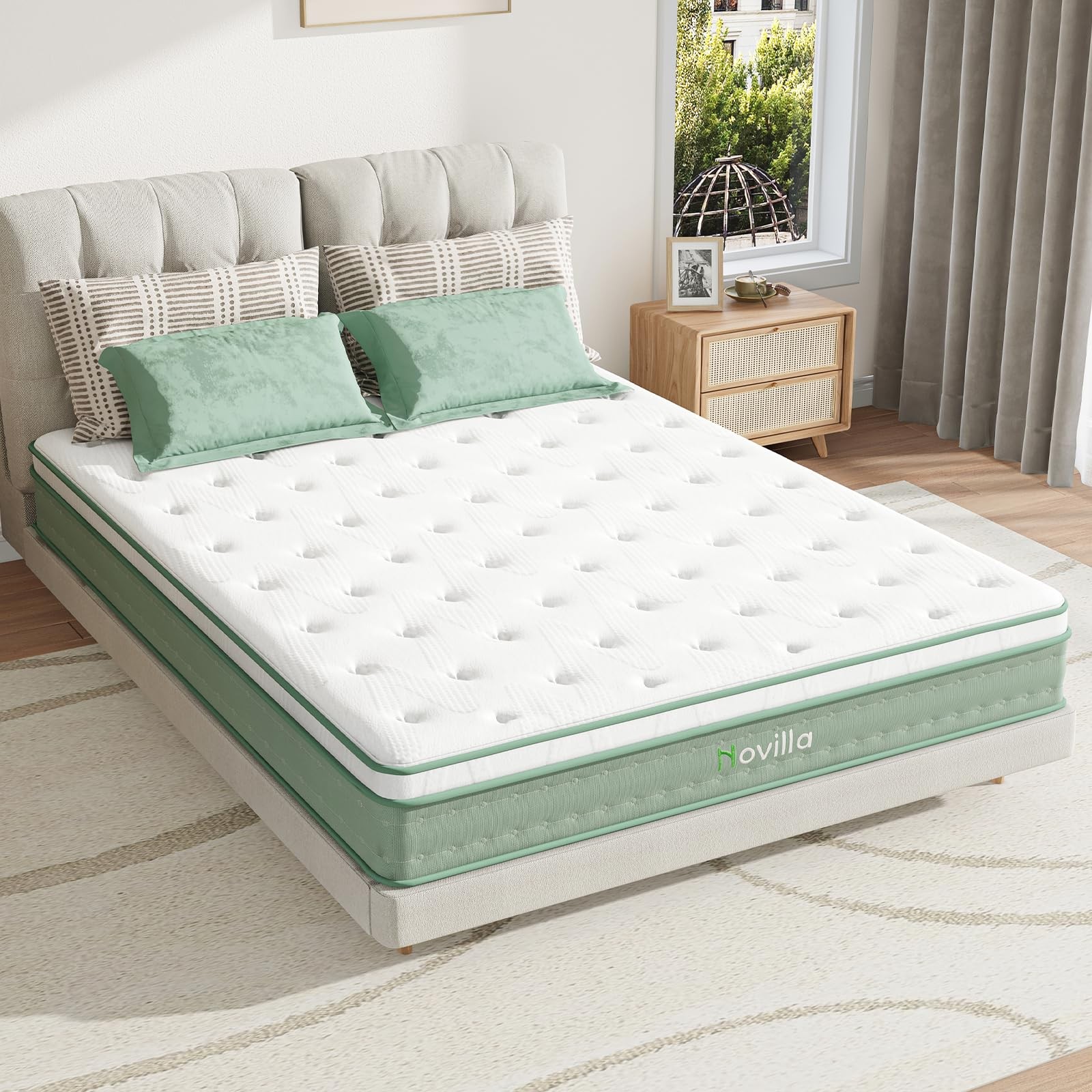 Twin Mattress, 10 Inch Hybrid Mattress in a Box, Gel Inflation Memory Foam wi…
