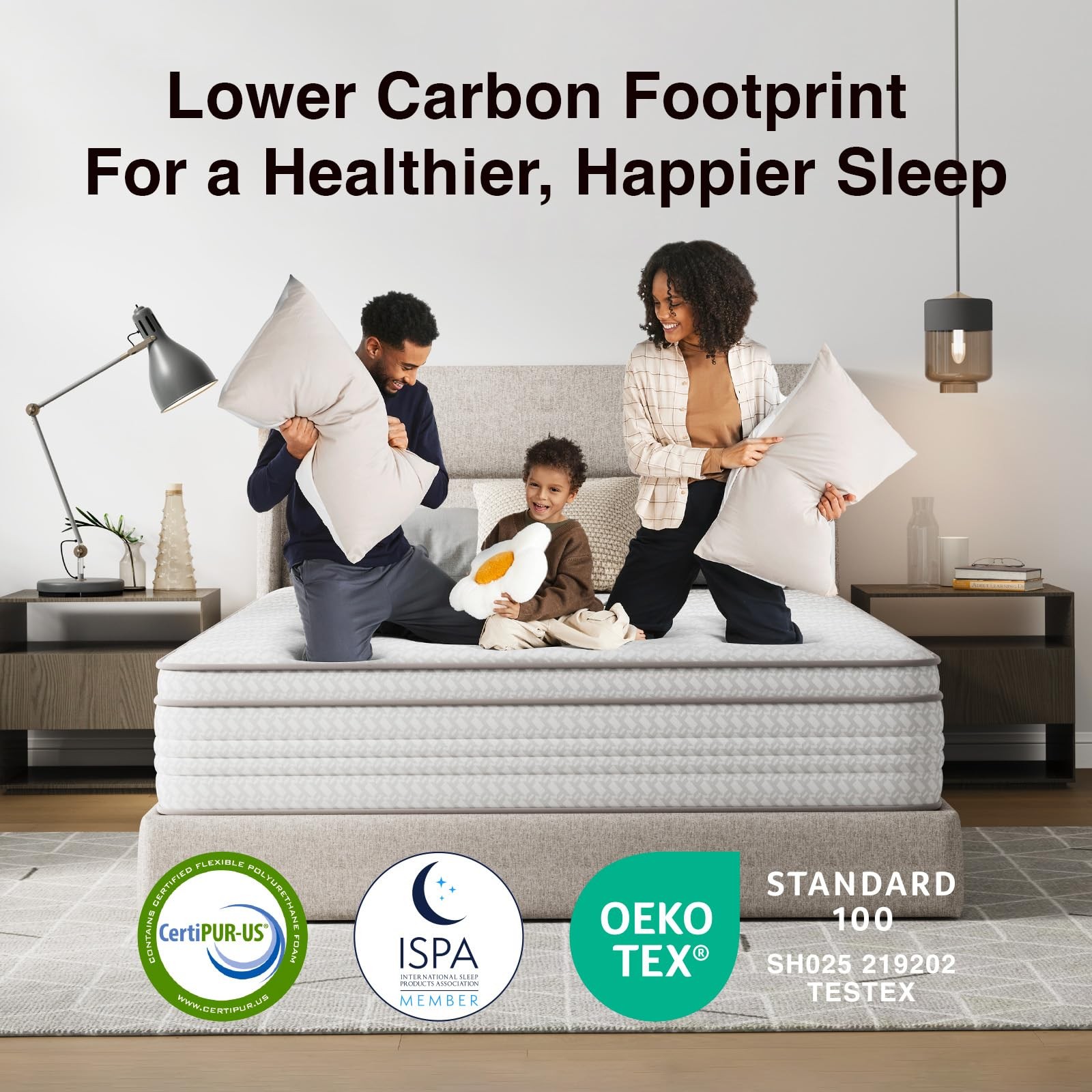 Twin Mattress, 12 Inch Twin Size Mattresses in a Box with Smarts™ Pocket Coil…
