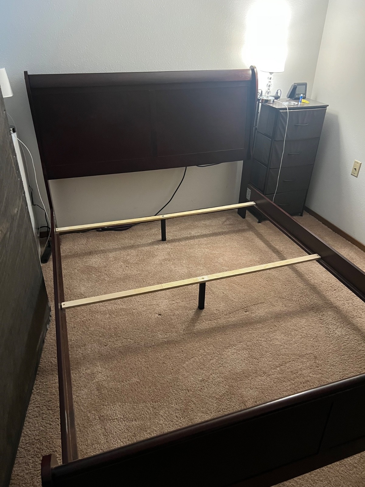 queen size mattress box spring and bed frame