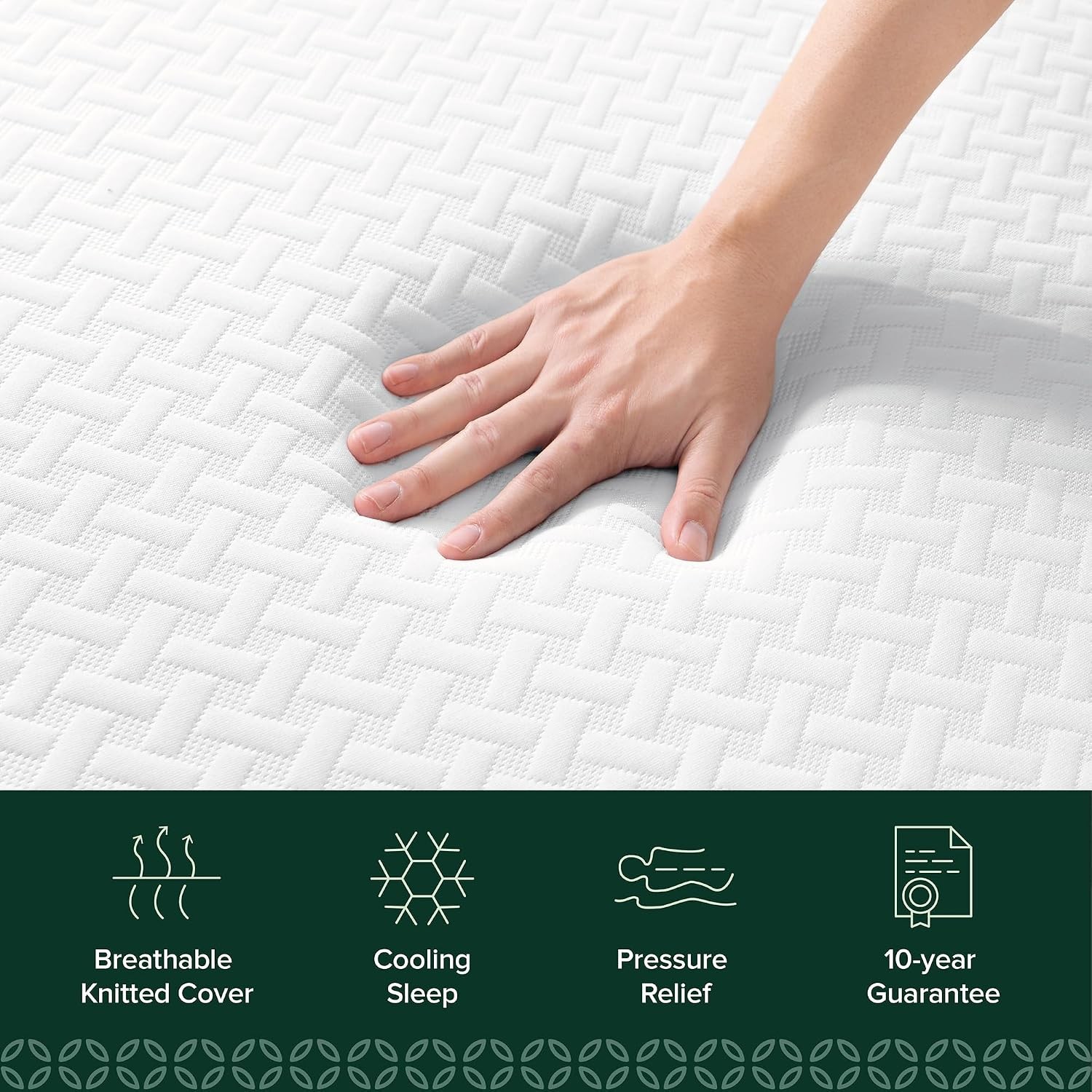 6 Inch Twin Cooling Essential Memory Foam Mattress [NewVersion] Fiberglass Free