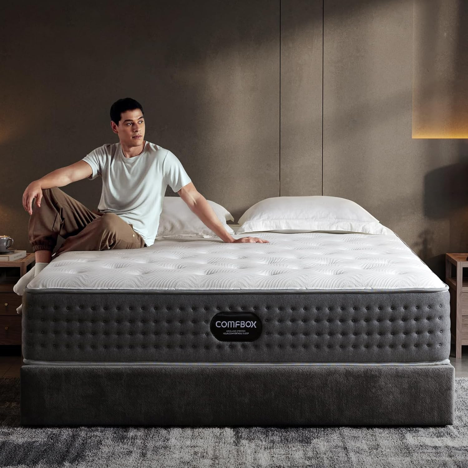 14 Inch King Size Mattress | the Feel Most Sleepers Prefer King Mattress Hybrid