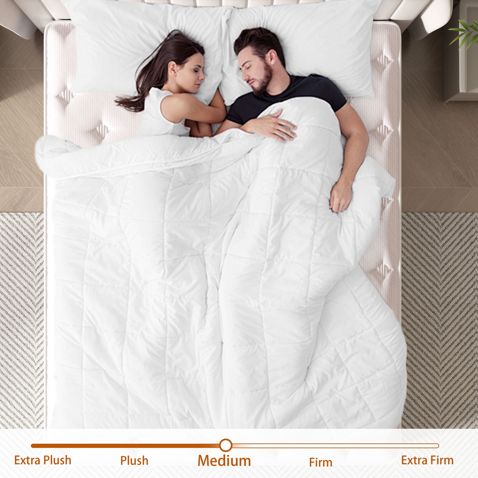 12 Inch Queen Mattress, Memory Foam & Spring Hybrid Medium Comfort