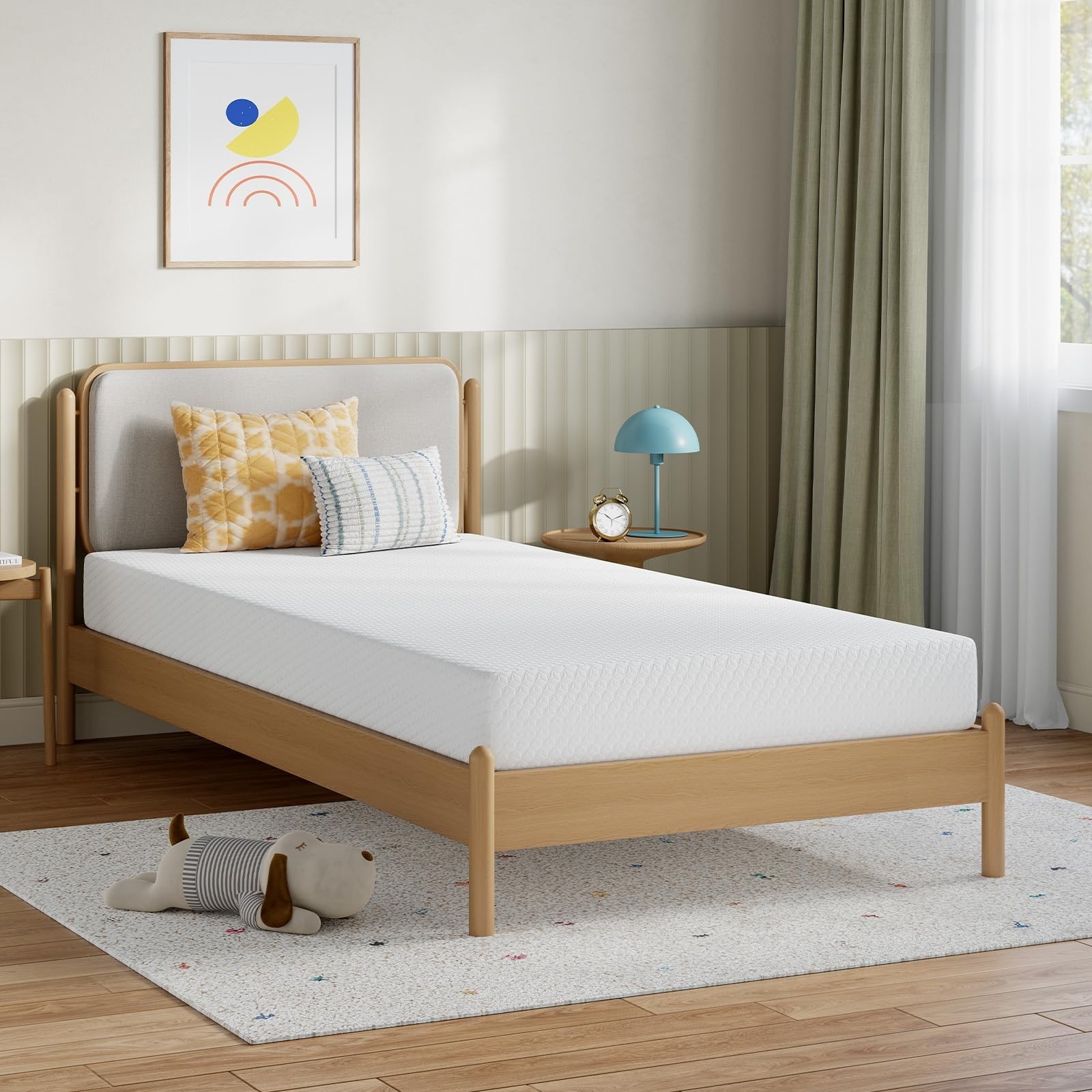 6 Inch Twin Memory Foam Mattress – Cooling Foam, Breathable Comfort Layer, Press