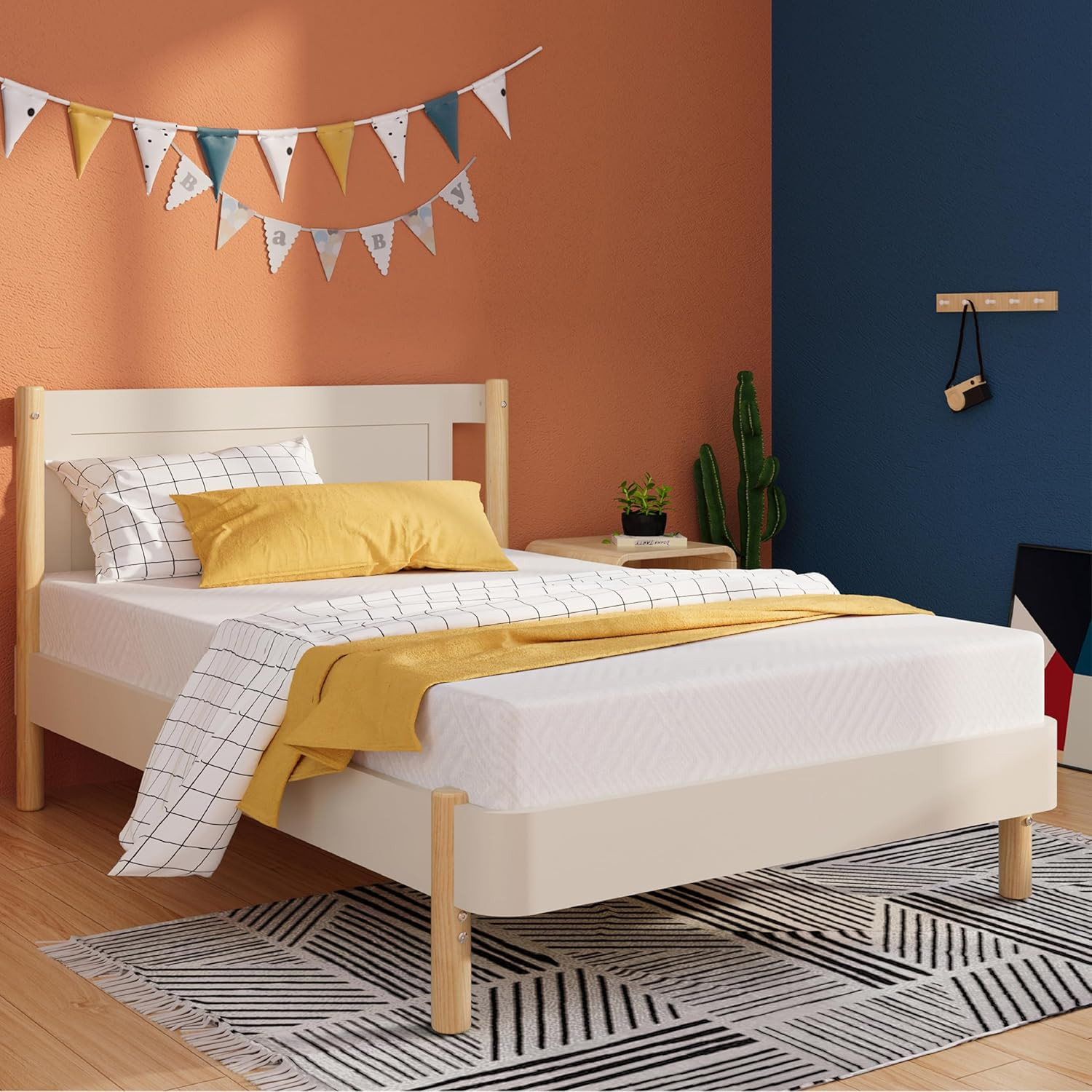 EGOHOME 6″ Twin Gel Memory Foam Mattress for Kids, CertiPUR-US, Medium Firm