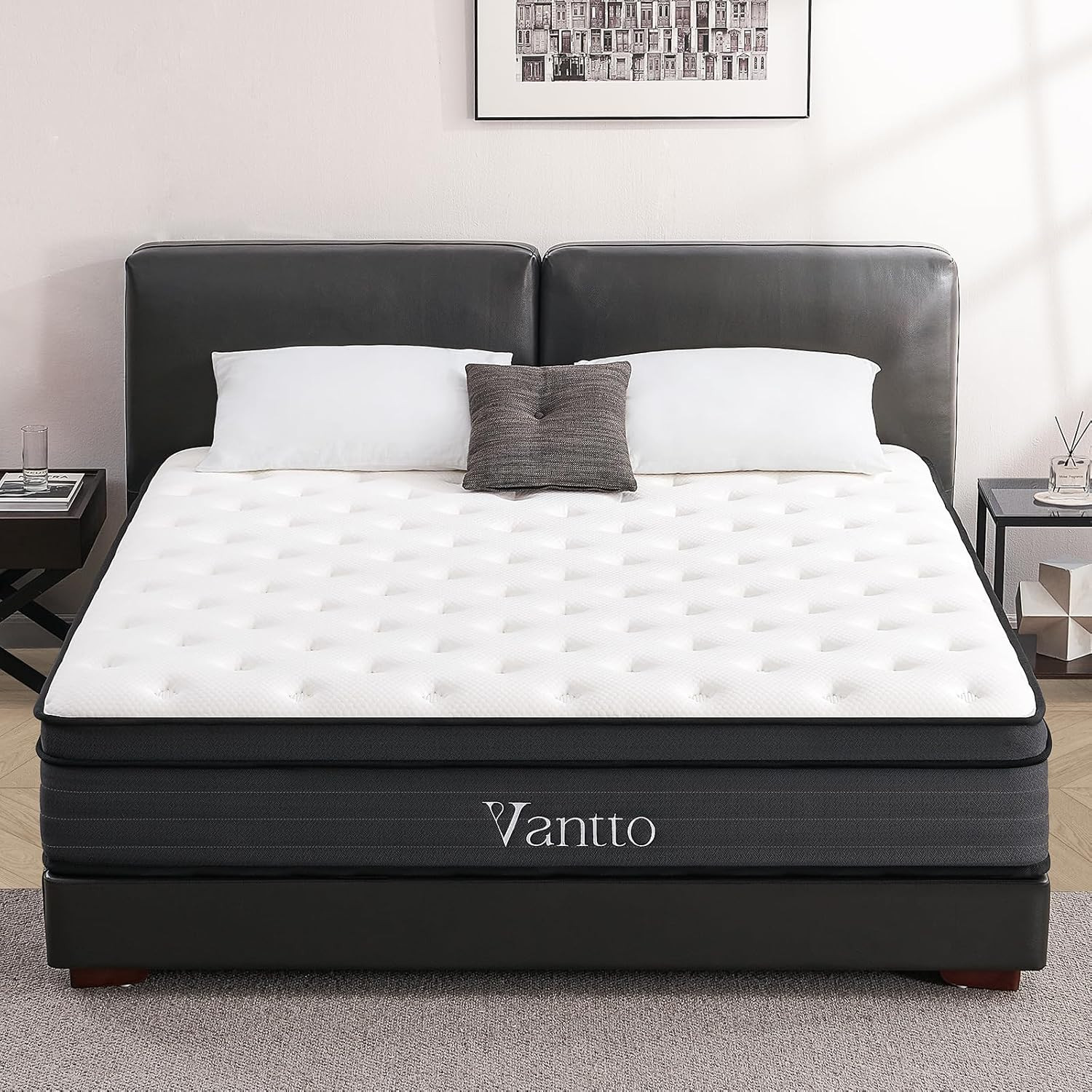 12 Inch Memory Foam Hybrid Mattress Pocket Springs Motion Isolation 100 Nights