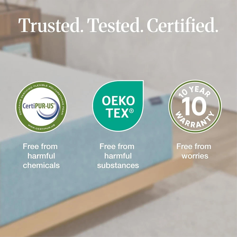 Copper Infused 12″ King Memory Foam Mattress – Medium Firm, 10-Year Warranty
