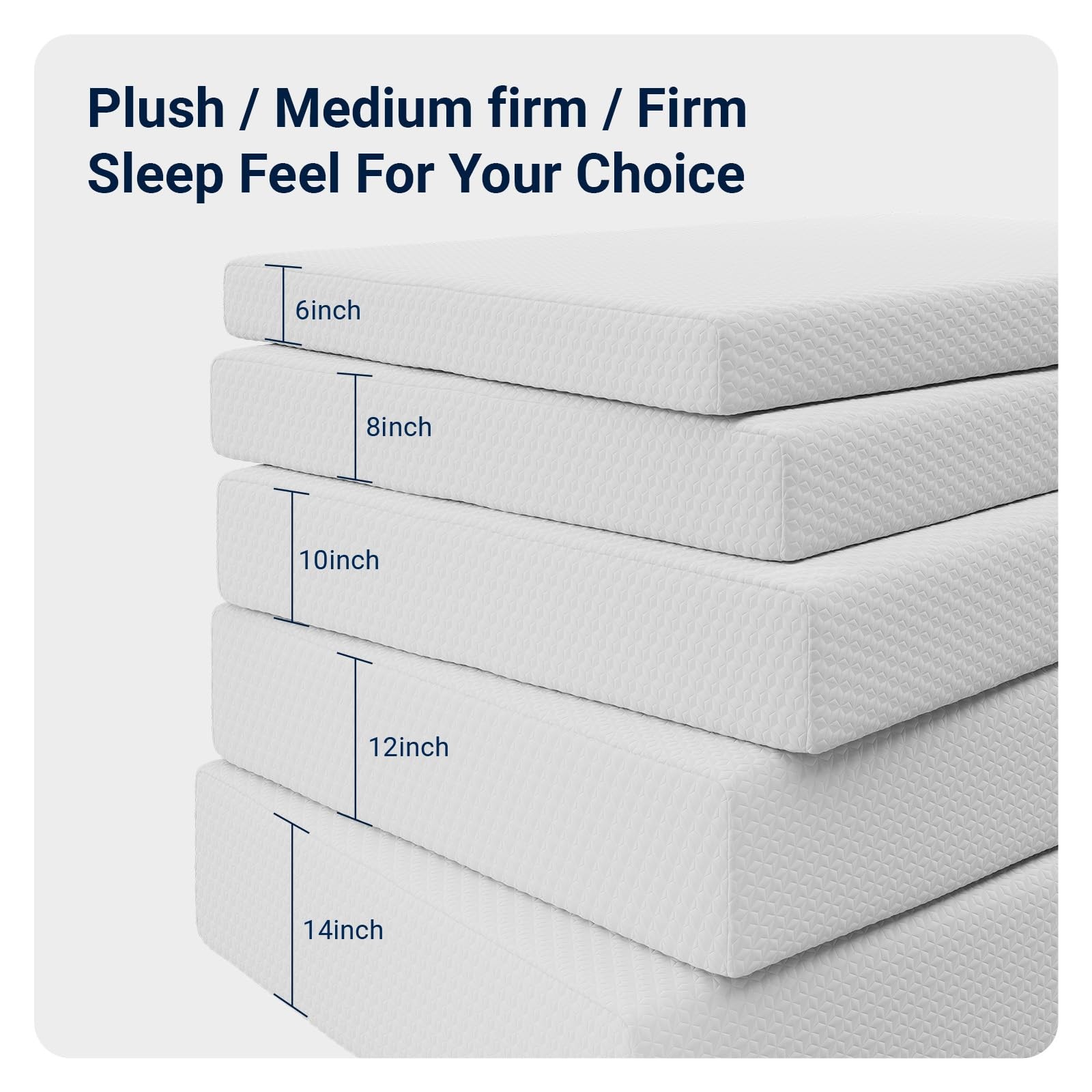 Avenco King Mattress, 14 Inch Memory Foam Mattress in a Box for Refresh Sleep…