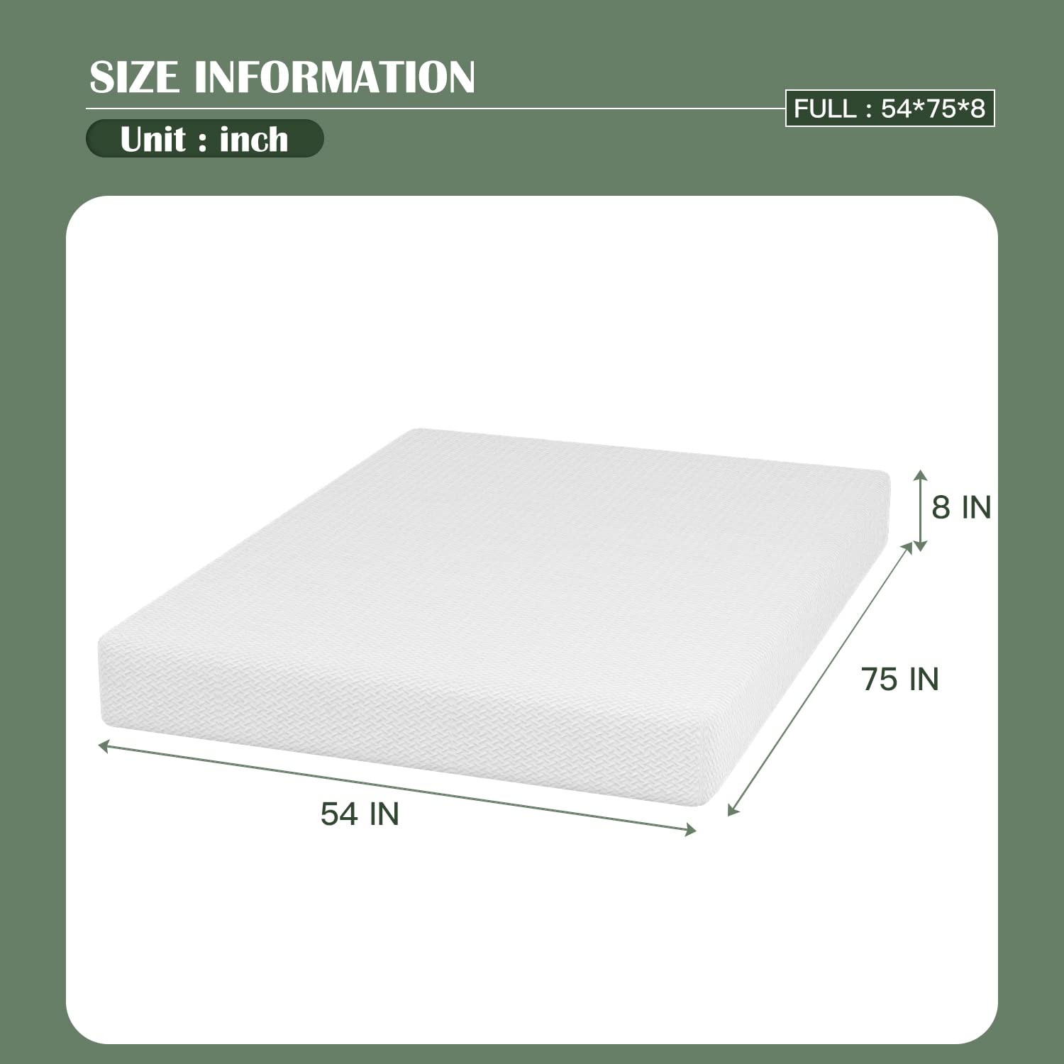 Base Foam Mattress 8 inch Mattress, CertiPUR-Certified,Breathable Bed Mattres…