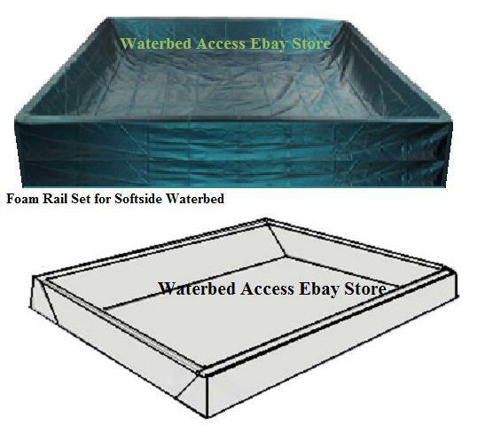 King Softsided Waterbed Mattress with Dual 95% Waveless Bladders and Heaters