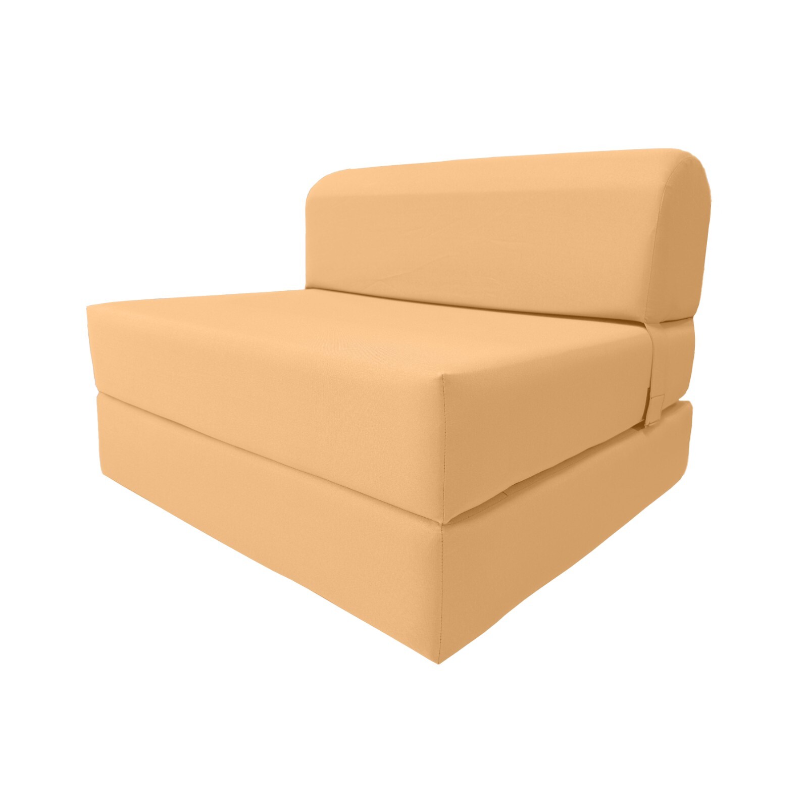 Peach 6x32x70 Sleeper Chair Folding Foam Bed, Foam Density 1.8 lbs Sofa Beds