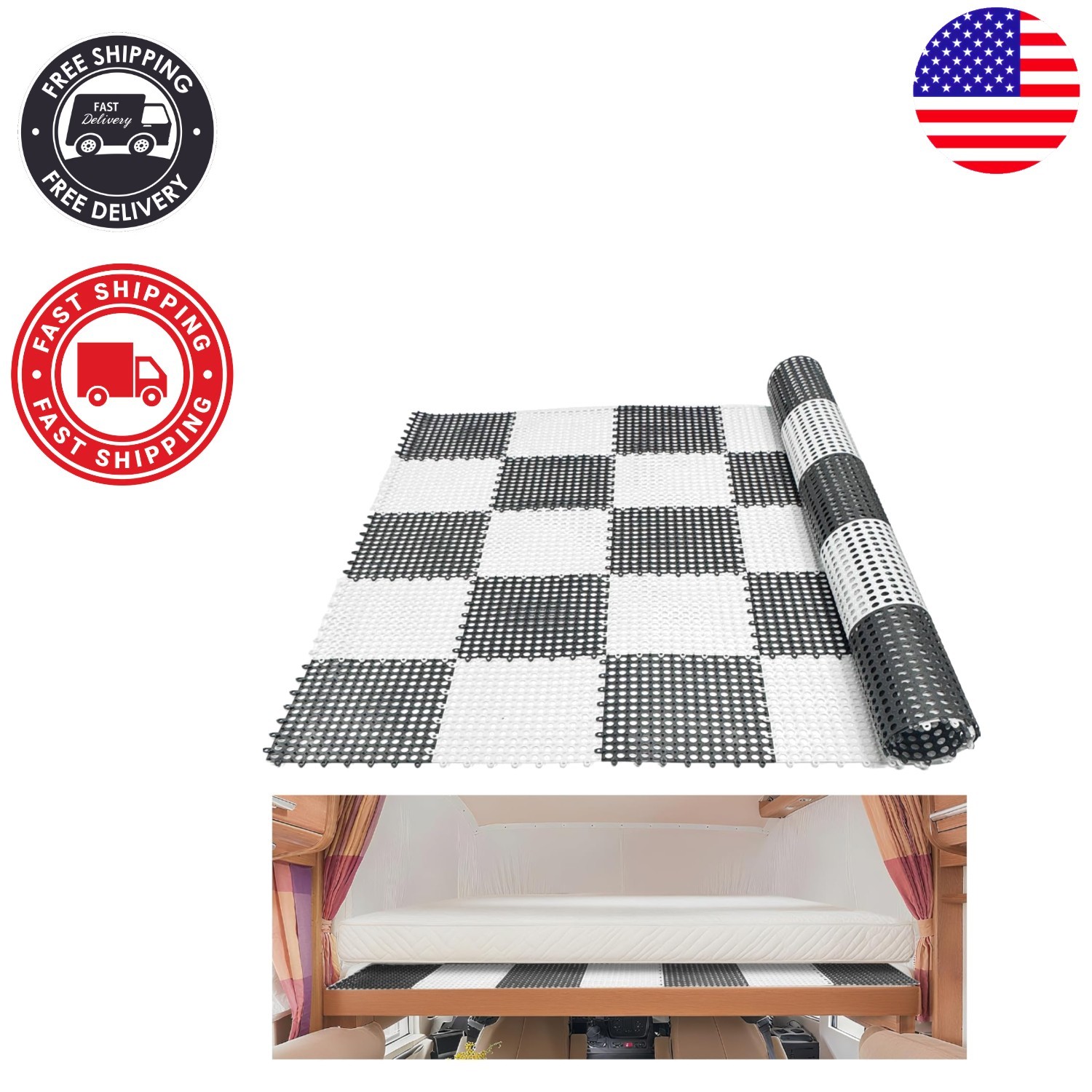 Lightweight & Waterproof RV Mattress Pad – Easy Setup for Queen & Twin Sizes