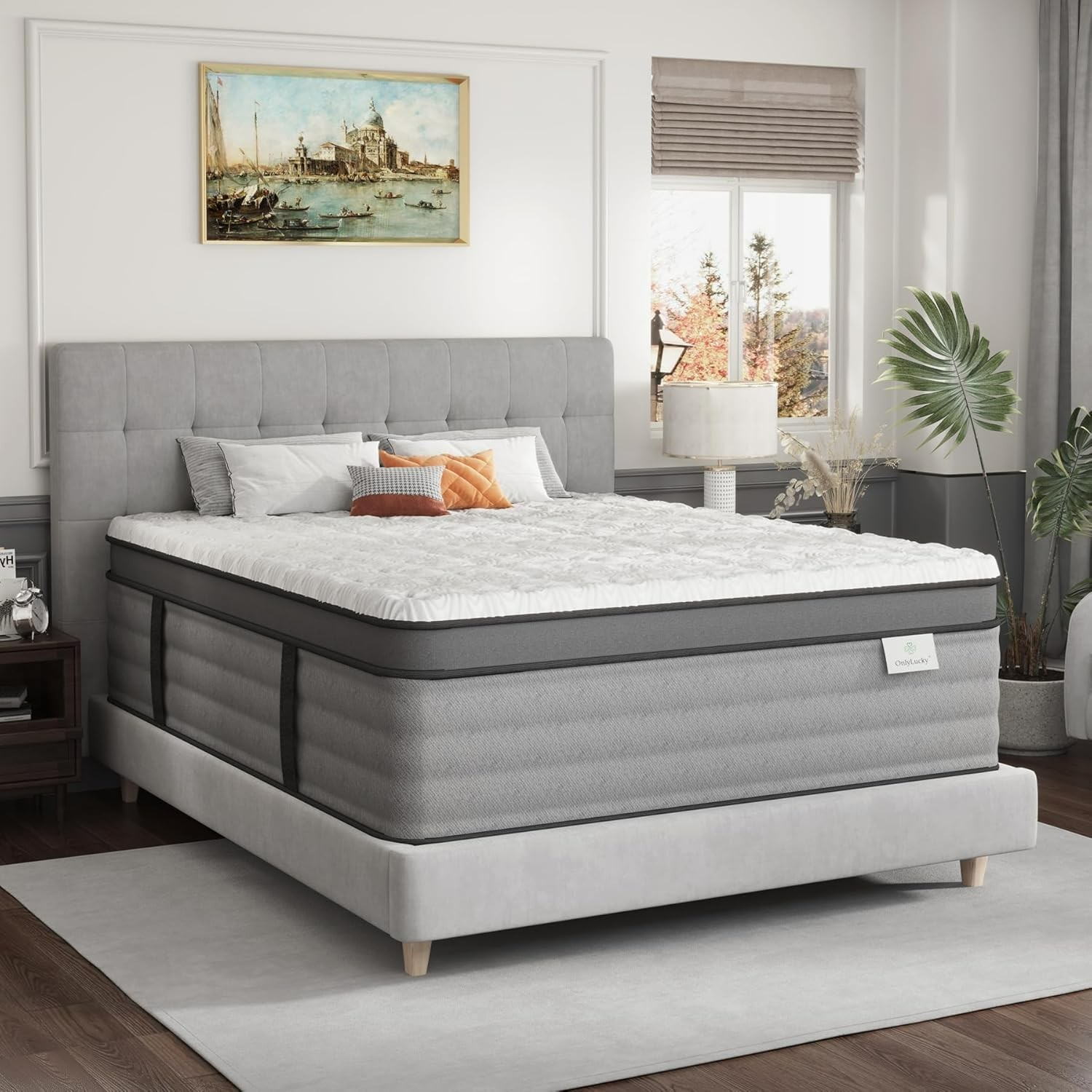 New Onlylucky Luxury Twin 12″ Hybrid Mattress, Pocket Springs, Euro Top