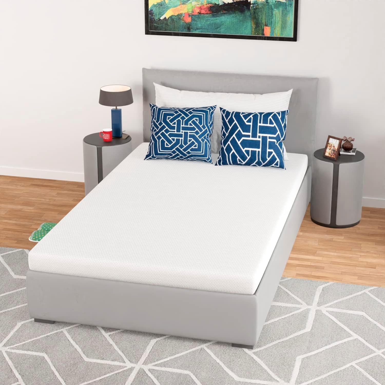 Pressure Relief Twin Mattress | 5 Inch Medium Firm Gel Foam | Fiberglass Free