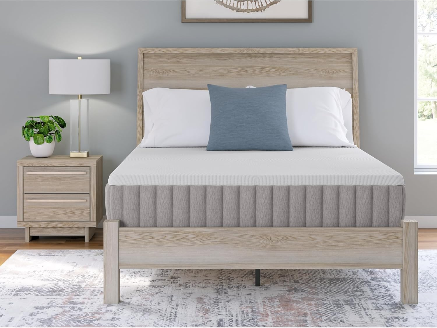 Terra Sleep 12″ King Antimicrobial Latex Hybrid Mattress – Pressure Relief & Coo