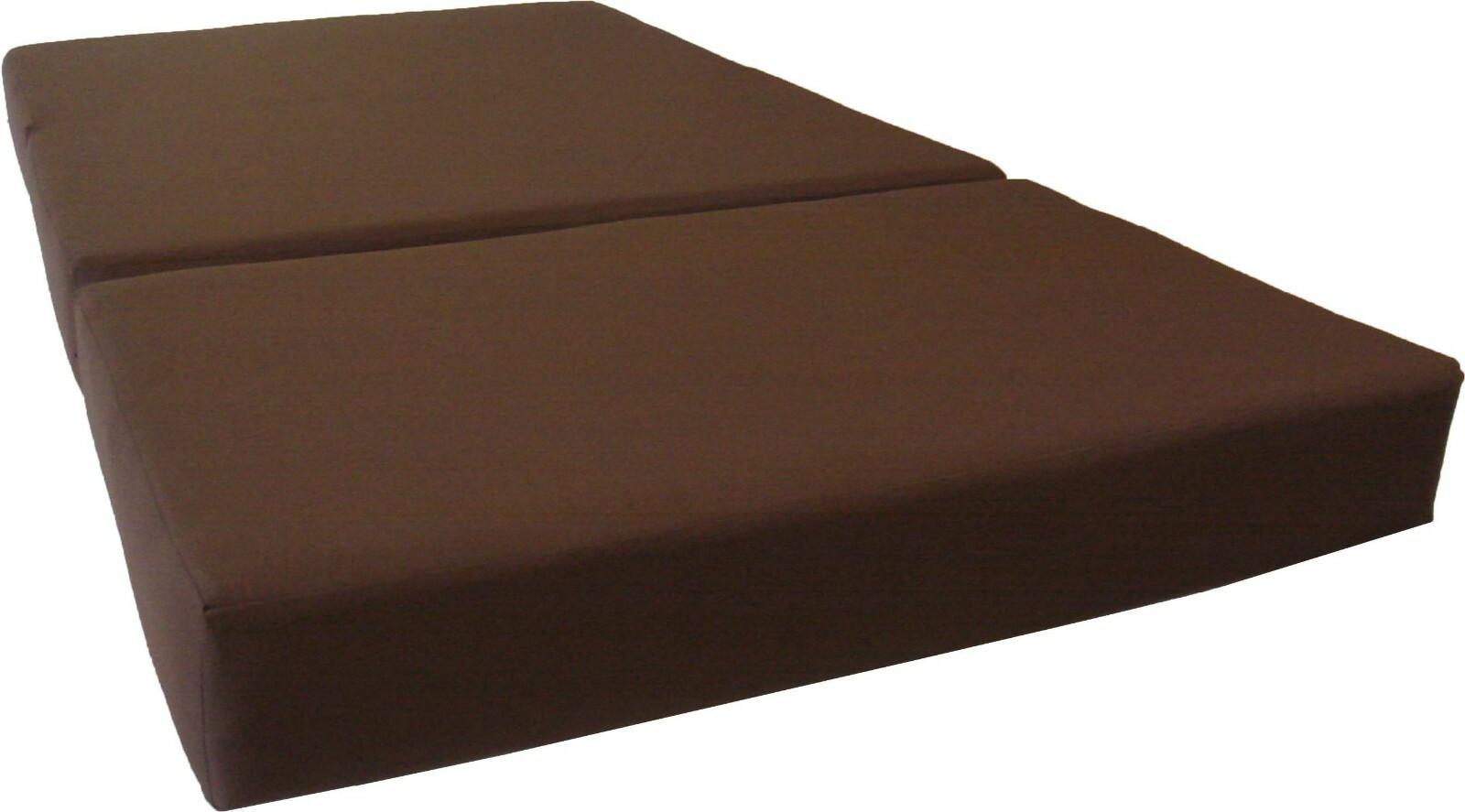 Full Trifold Foam Beds, Folding Mattresses, Ottoman, RV Mattress Brown