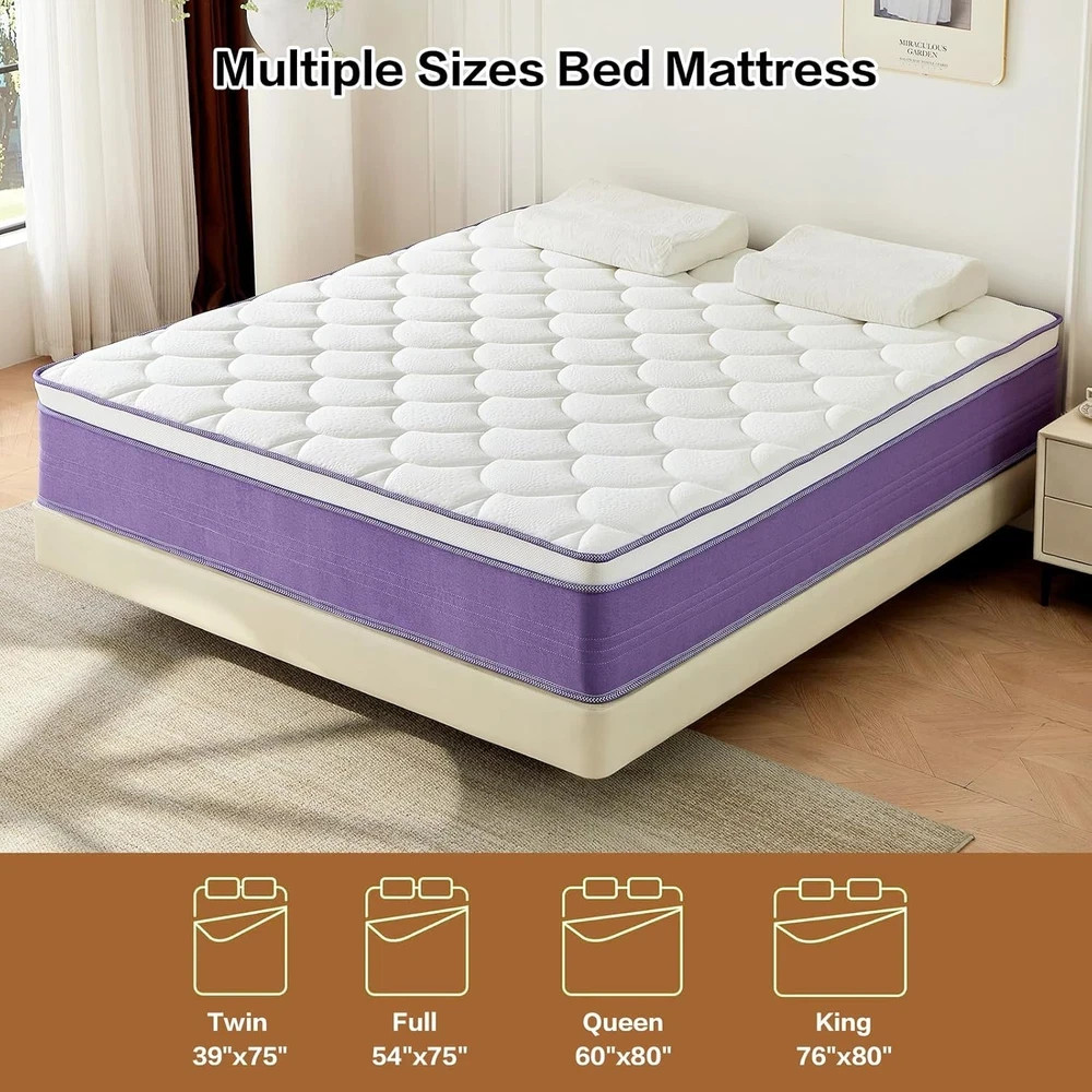 12″ Queen Mattress in a Box – Dual-Sided Comfort, Memory Foam & Cool Sleep