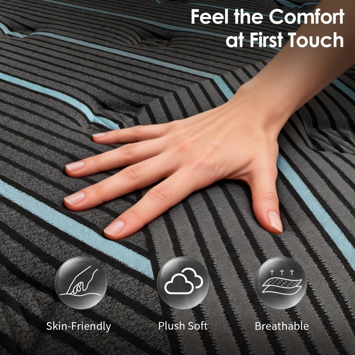 Queen/King 10″ Hybrid Mattress Memory Foam Pocket Springs CertiPUR-US Certified