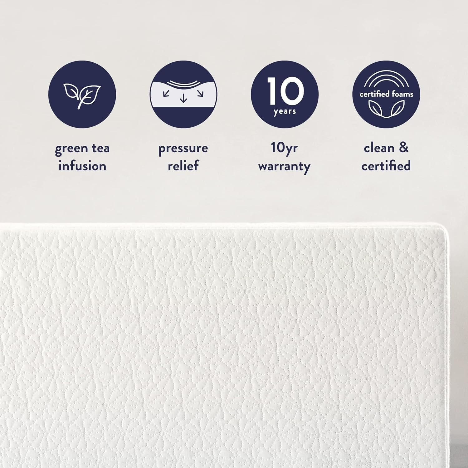 Eco-Friendly 8 Inch Memory Foam Mattress – Infused with Green Tea for Comfort