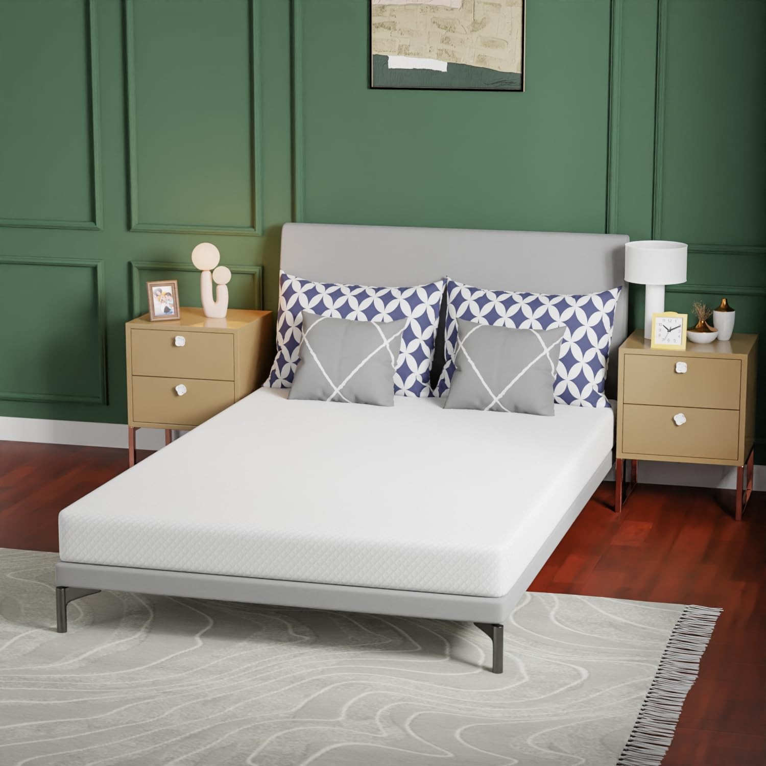 6 inch Memory Foam Mattress for Cool Sleep & Pressure /Medium Firm Mattresses…