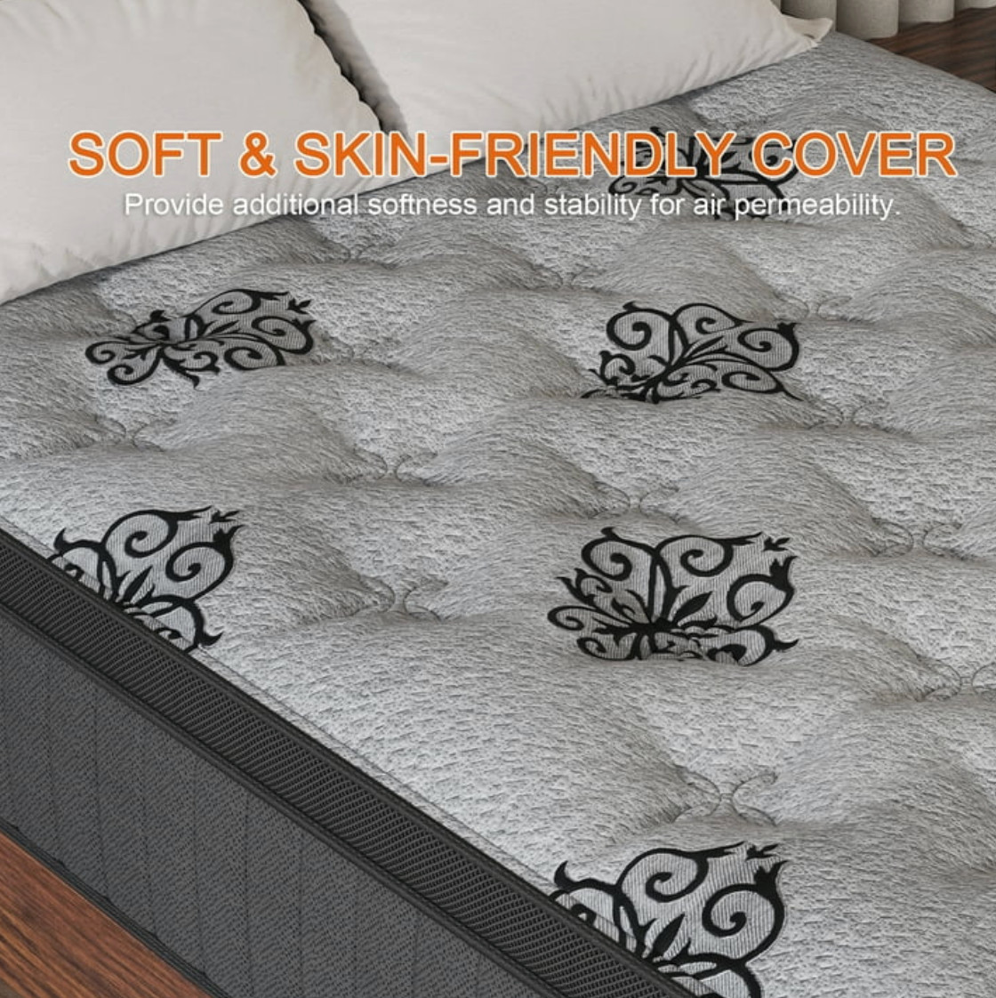 14″ Colchones FULL Size 14 Pulgadas Espuma Gel Memory Foam Mattress Medium Firm